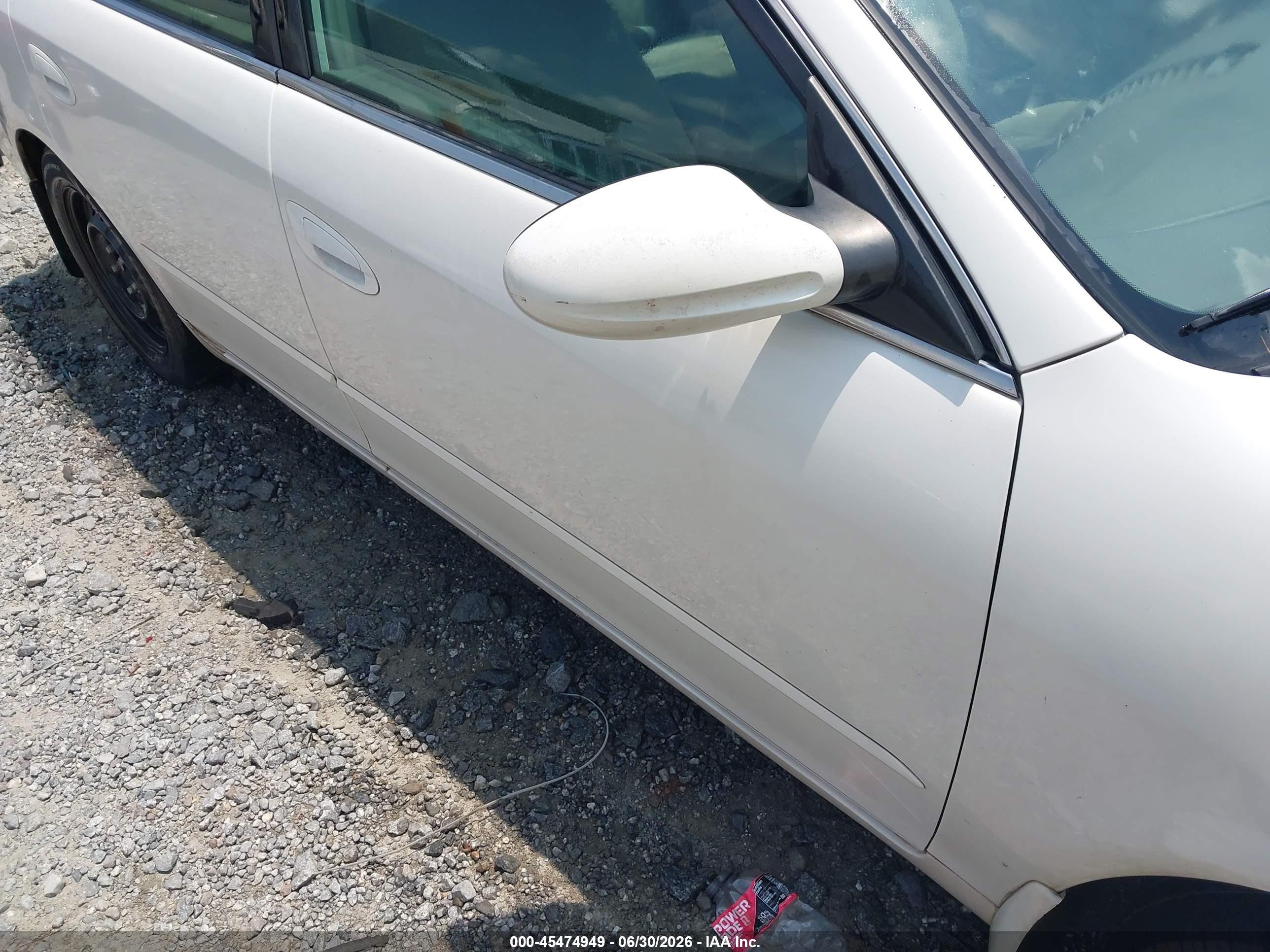2006 Nissan Altima 2.5 S White vin: 1N4AL11D96N445356