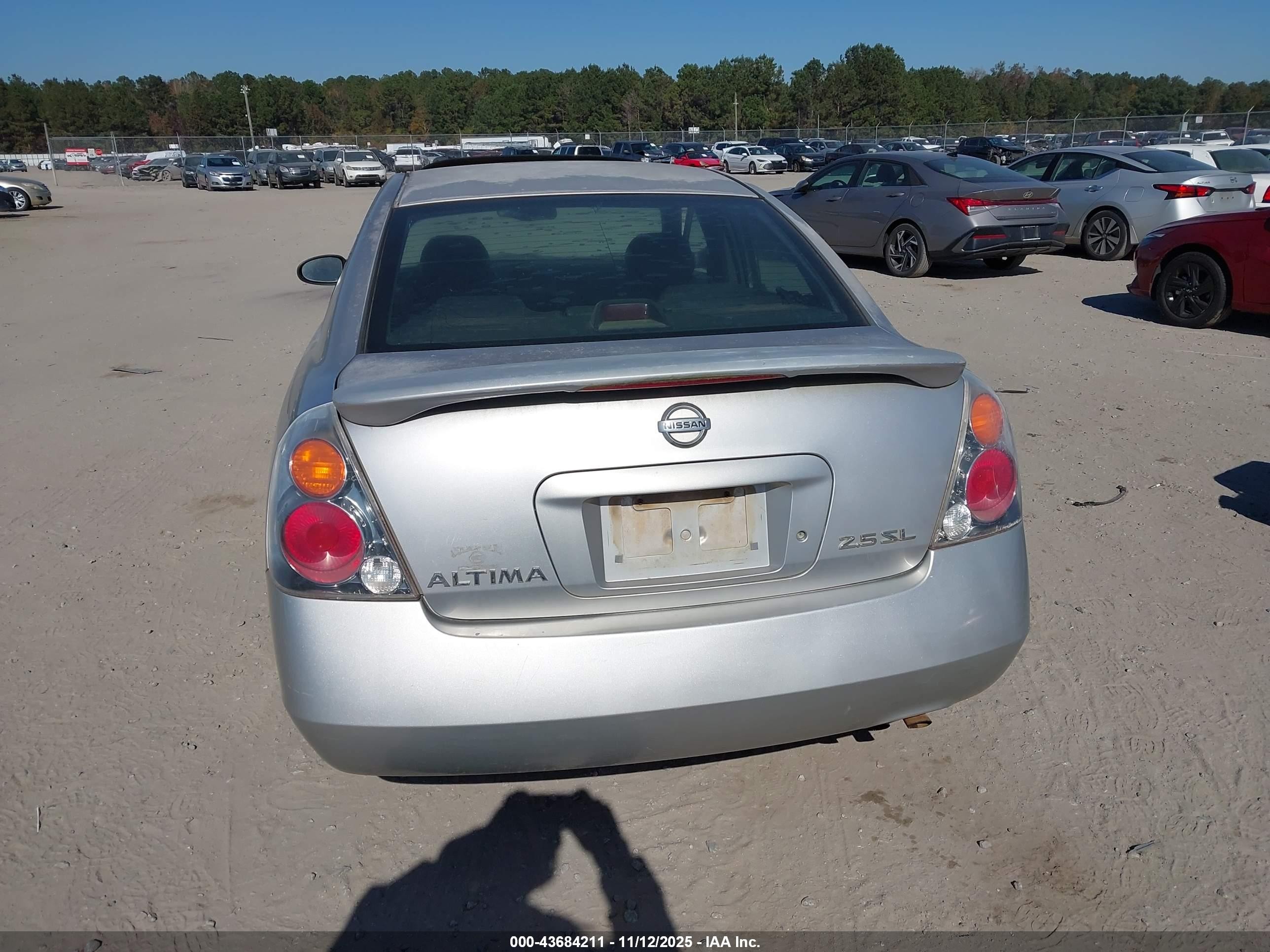2003 Nissan Altima 2.5 Sl Silver vin: 1N4AL11DX3C255606