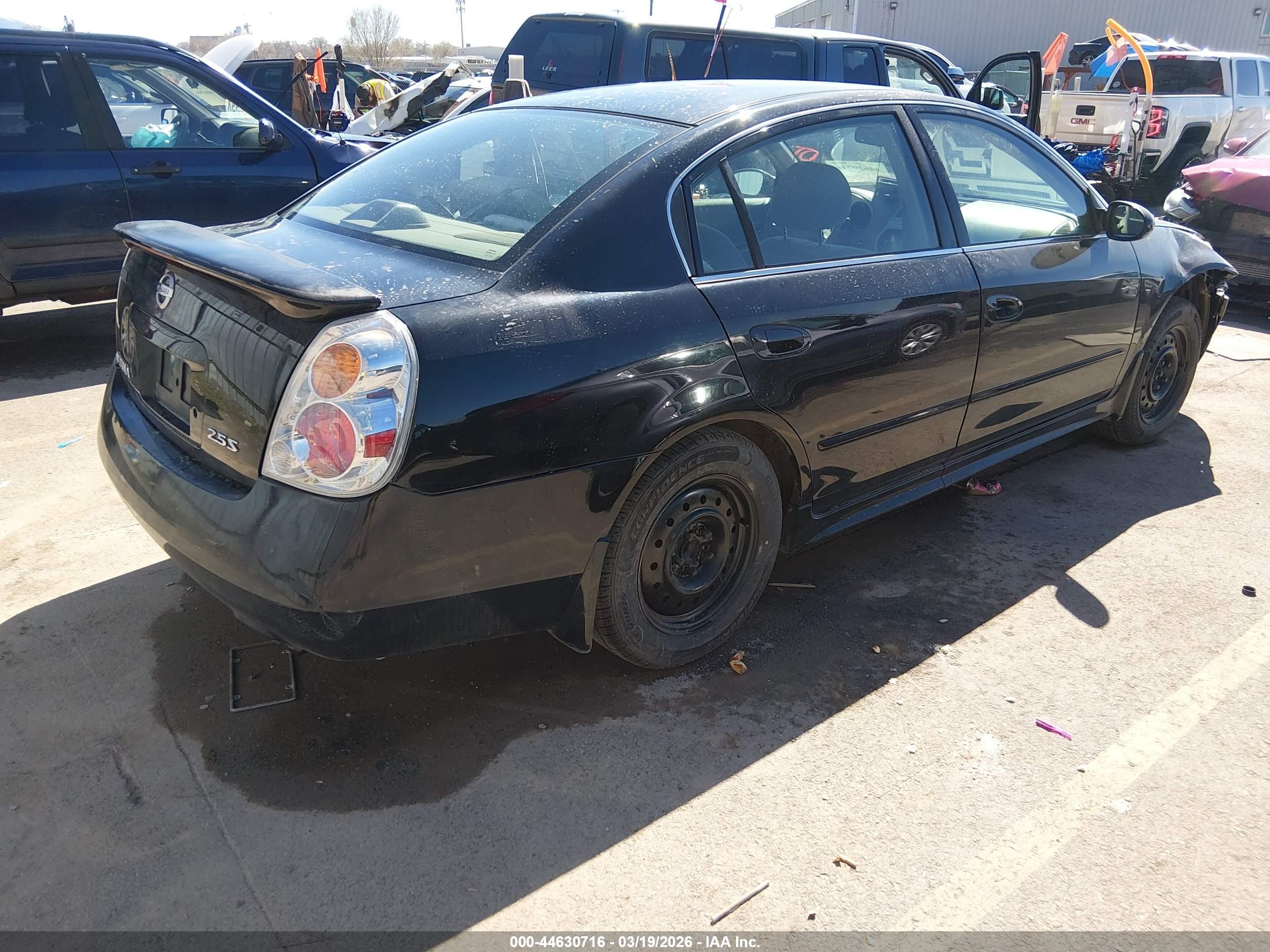 2003 Nissan Altima 2.5 S Black vin: 1N4AL11DX3C332040