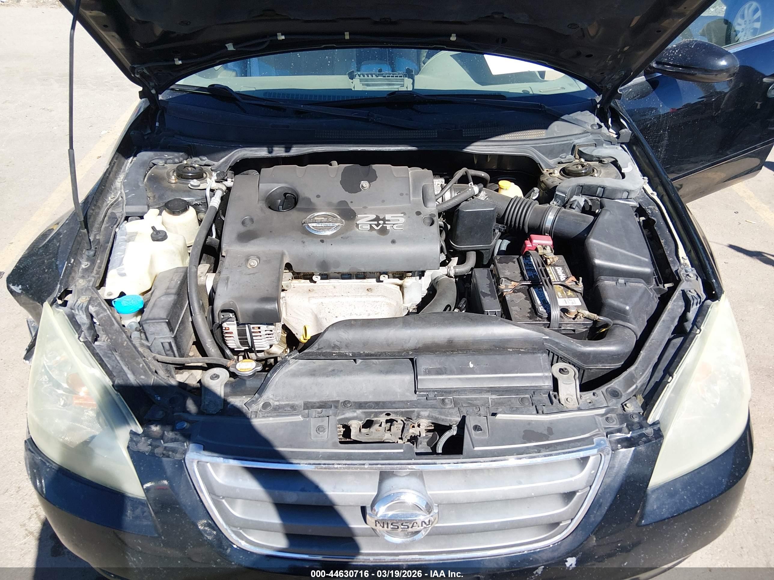 2003 Nissan Altima 2.5 S Black vin: 1N4AL11DX3C332040