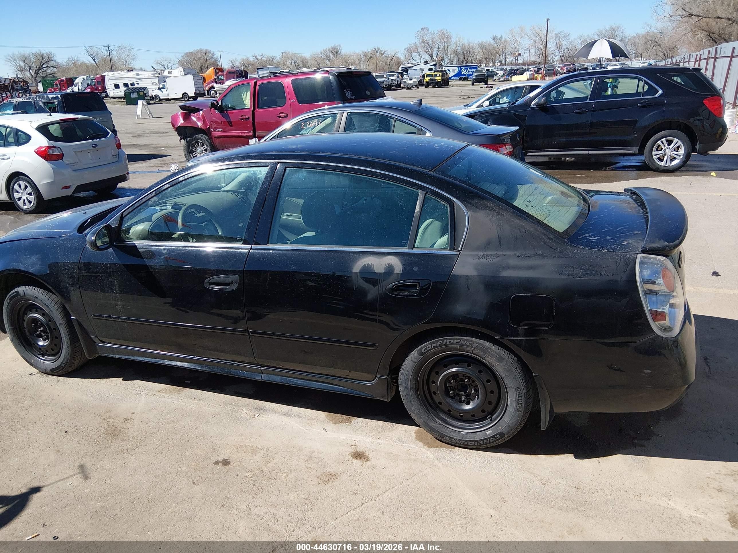 2003 Nissan Altima 2.5 S Black vin: 1N4AL11DX3C332040