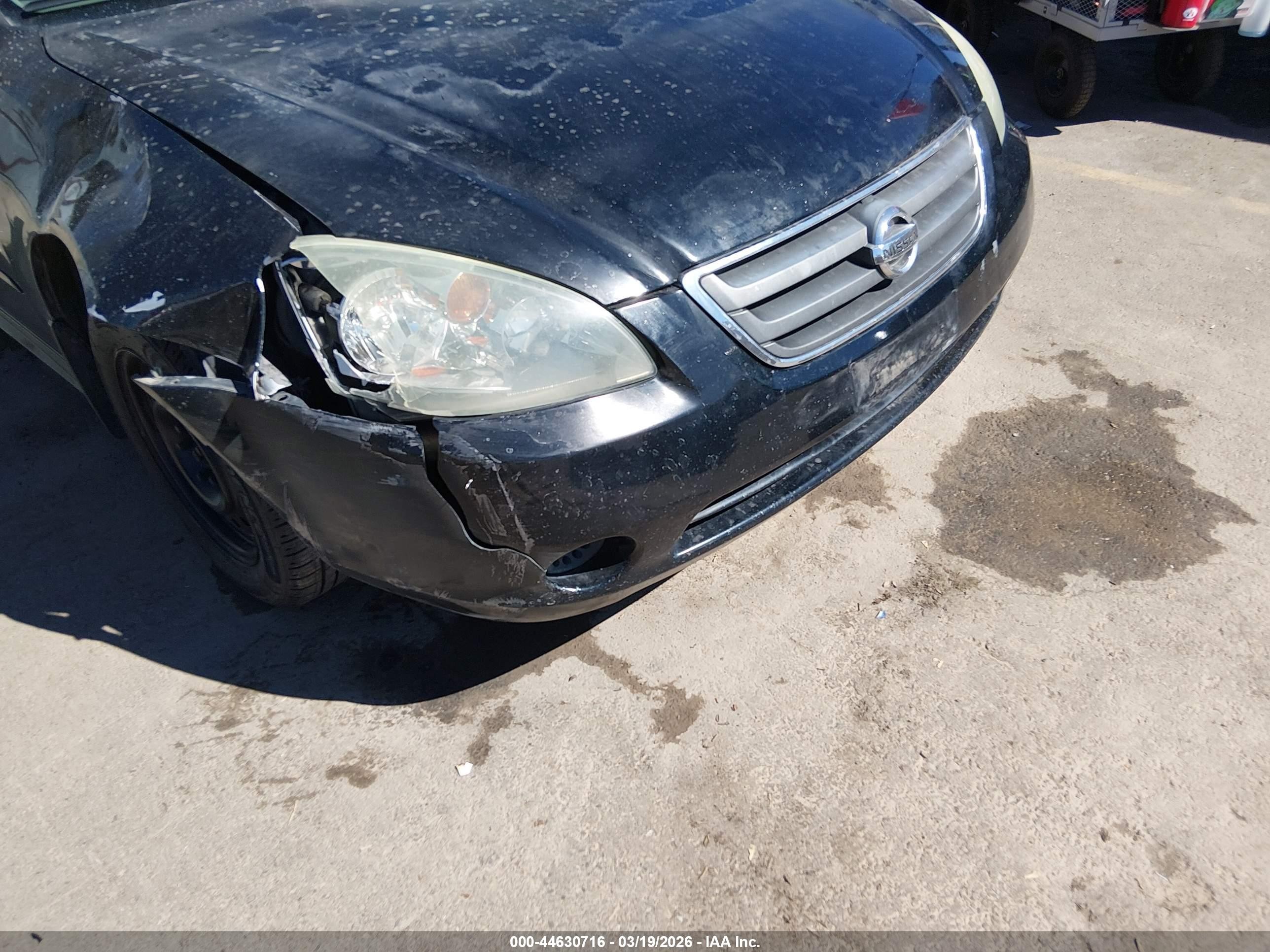 2003 Nissan Altima 2.5 S Black vin: 1N4AL11DX3C332040