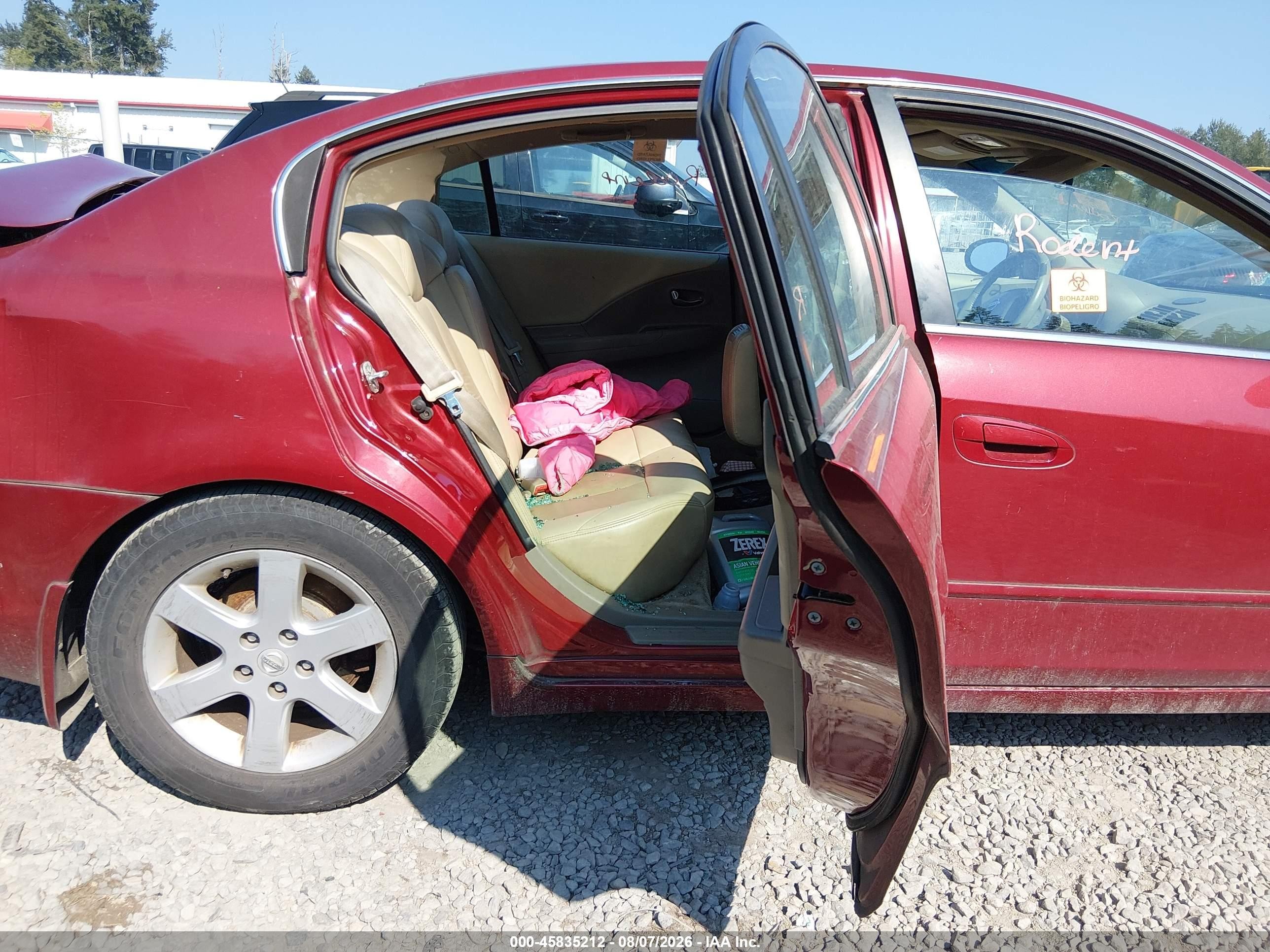 2004 Nissan Altima 2.5 S Maroon vin: 1N4AL11DX4C168760