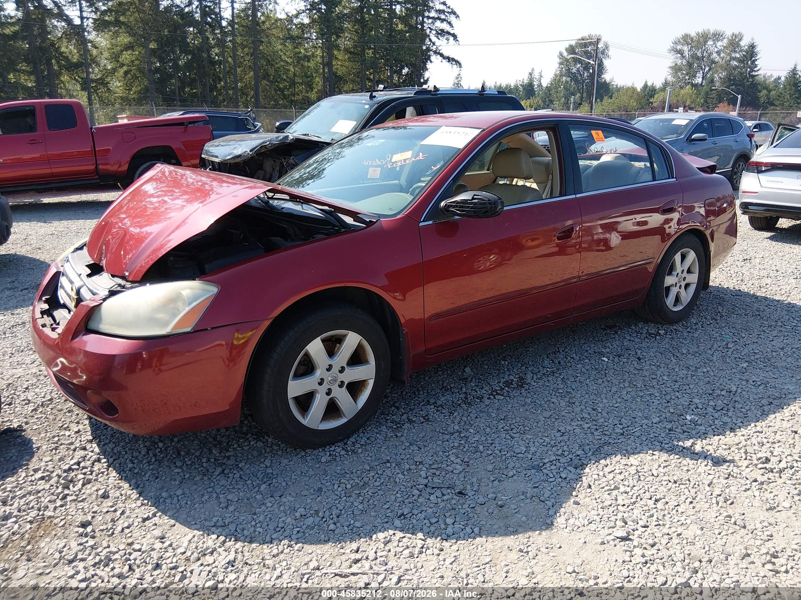 2004 Nissan Altima 2.5 S Maroon vin: 1N4AL11DX4C168760