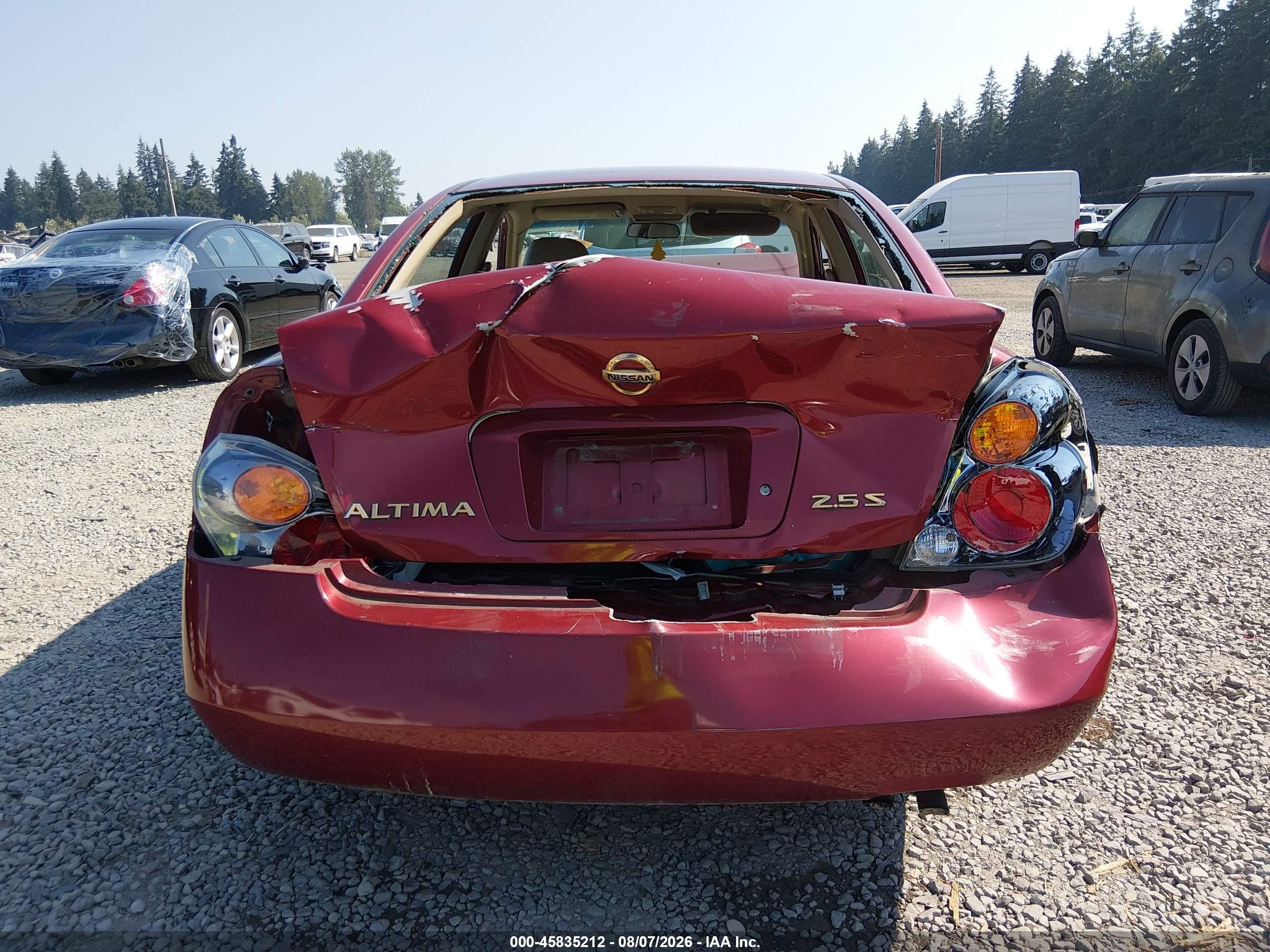 2004 Nissan Altima 2.5 S Maroon vin: 1N4AL11DX4C168760