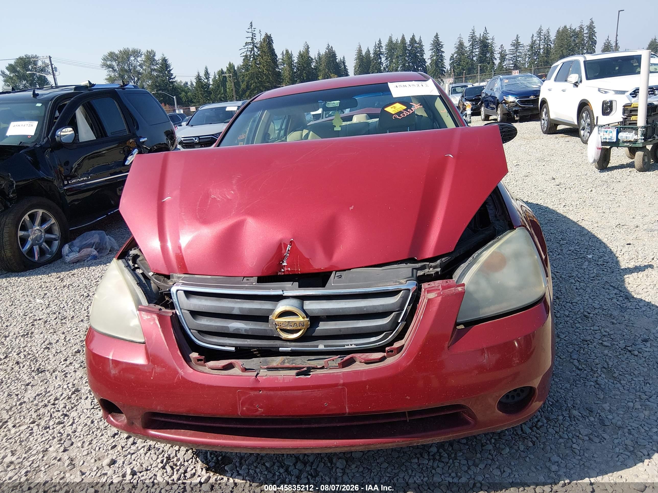 2004 Nissan Altima 2.5 S Maroon vin: 1N4AL11DX4C168760