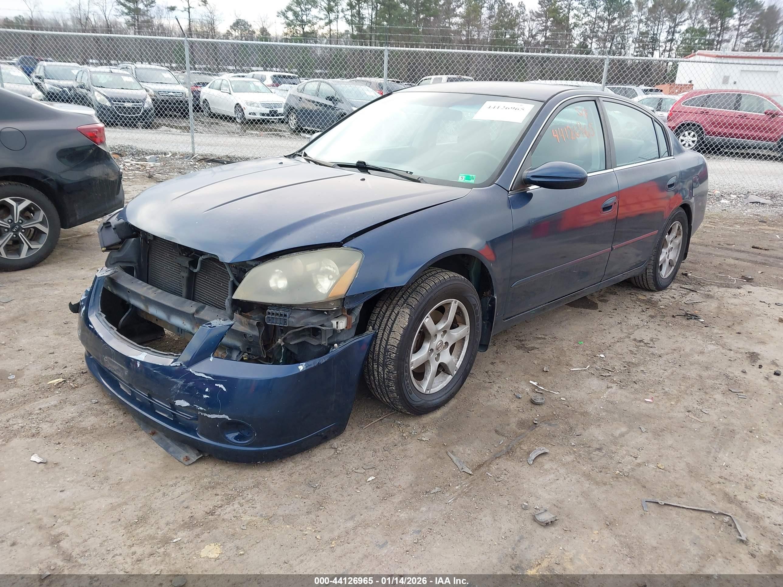 2006 Nissan Altima 2.5 S Blue vin: 1N4AL11DX6C136474
