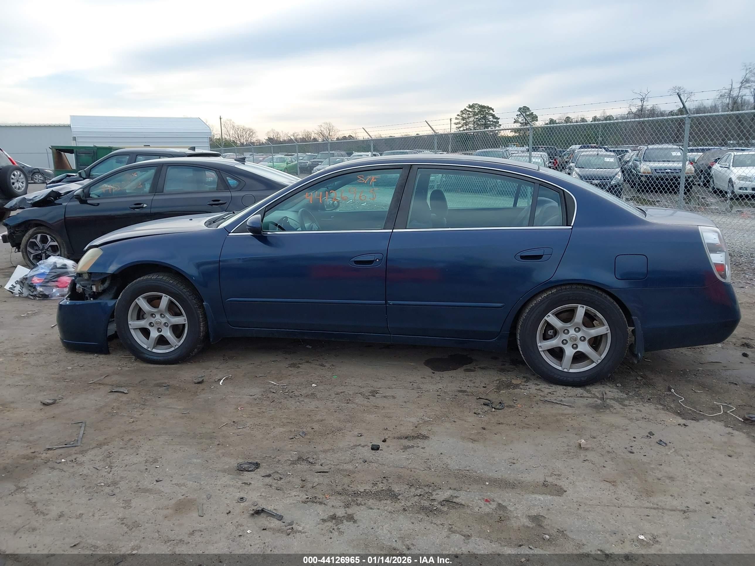 2006 Nissan Altima 2.5 S Blue vin: 1N4AL11DX6C136474