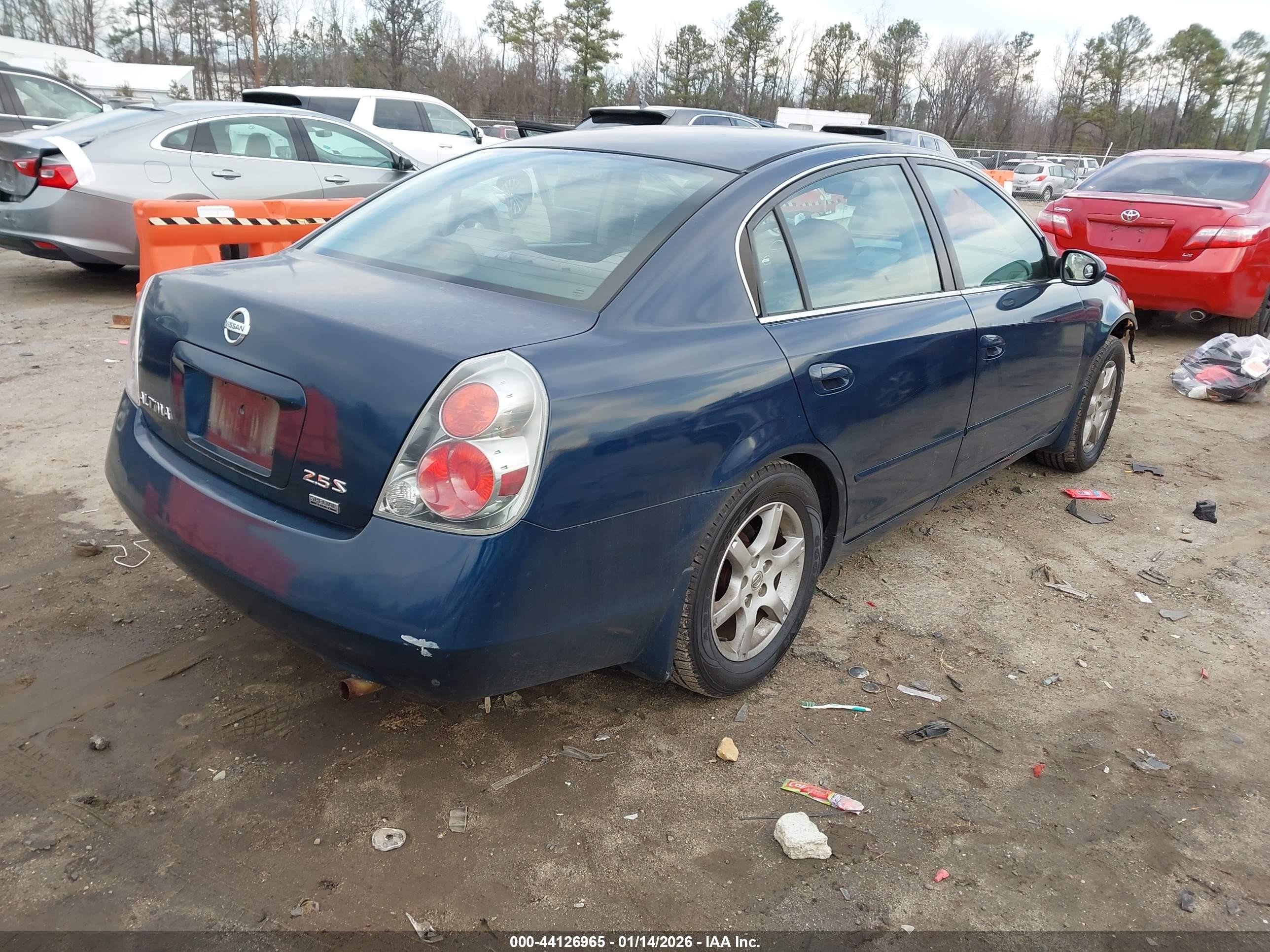 2006 Nissan Altima 2.5 S Blue vin: 1N4AL11DX6C136474