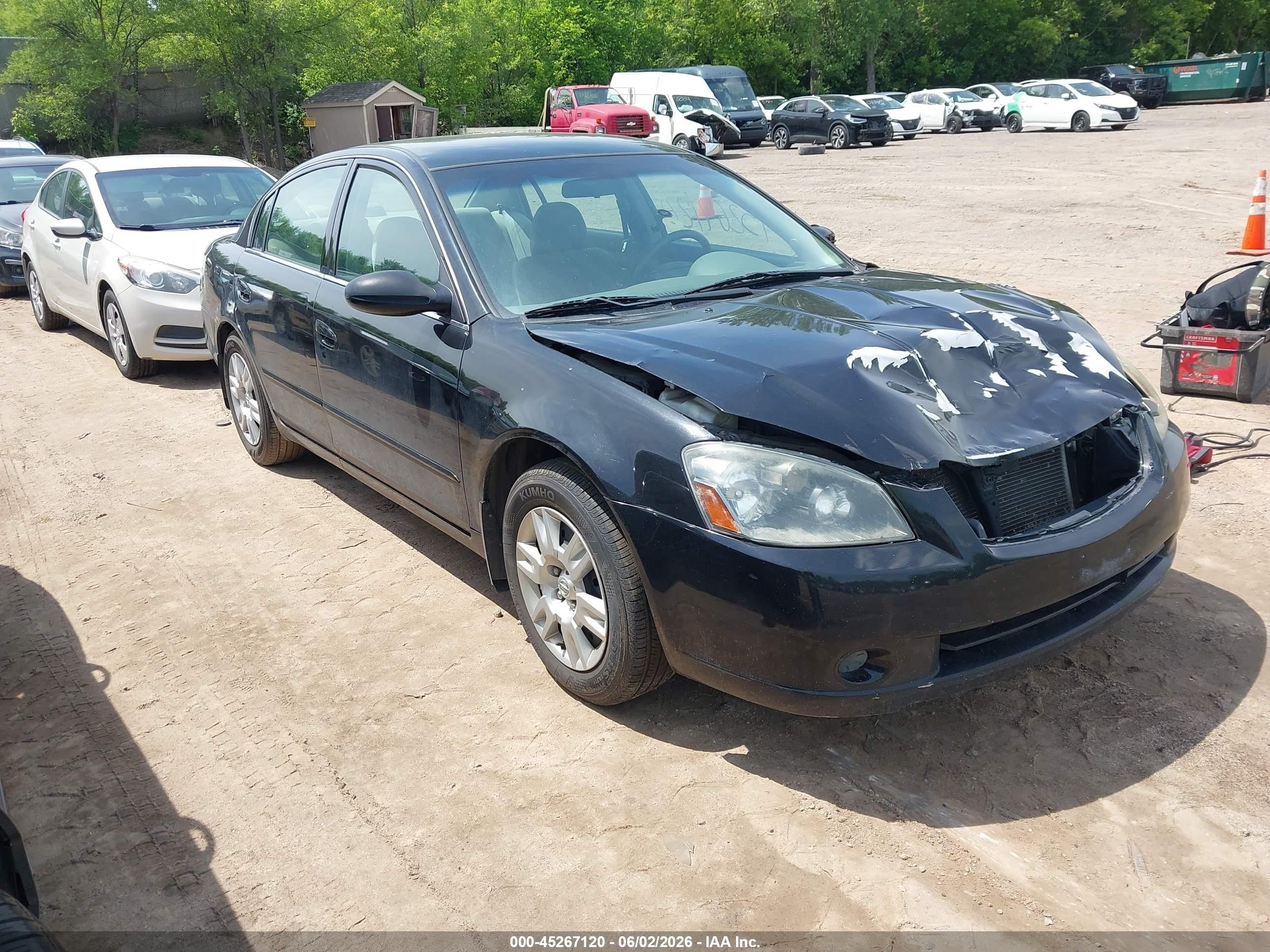 2006 Nissan Altima 2.5 S Black vin: 1N4AL11DX6C253519