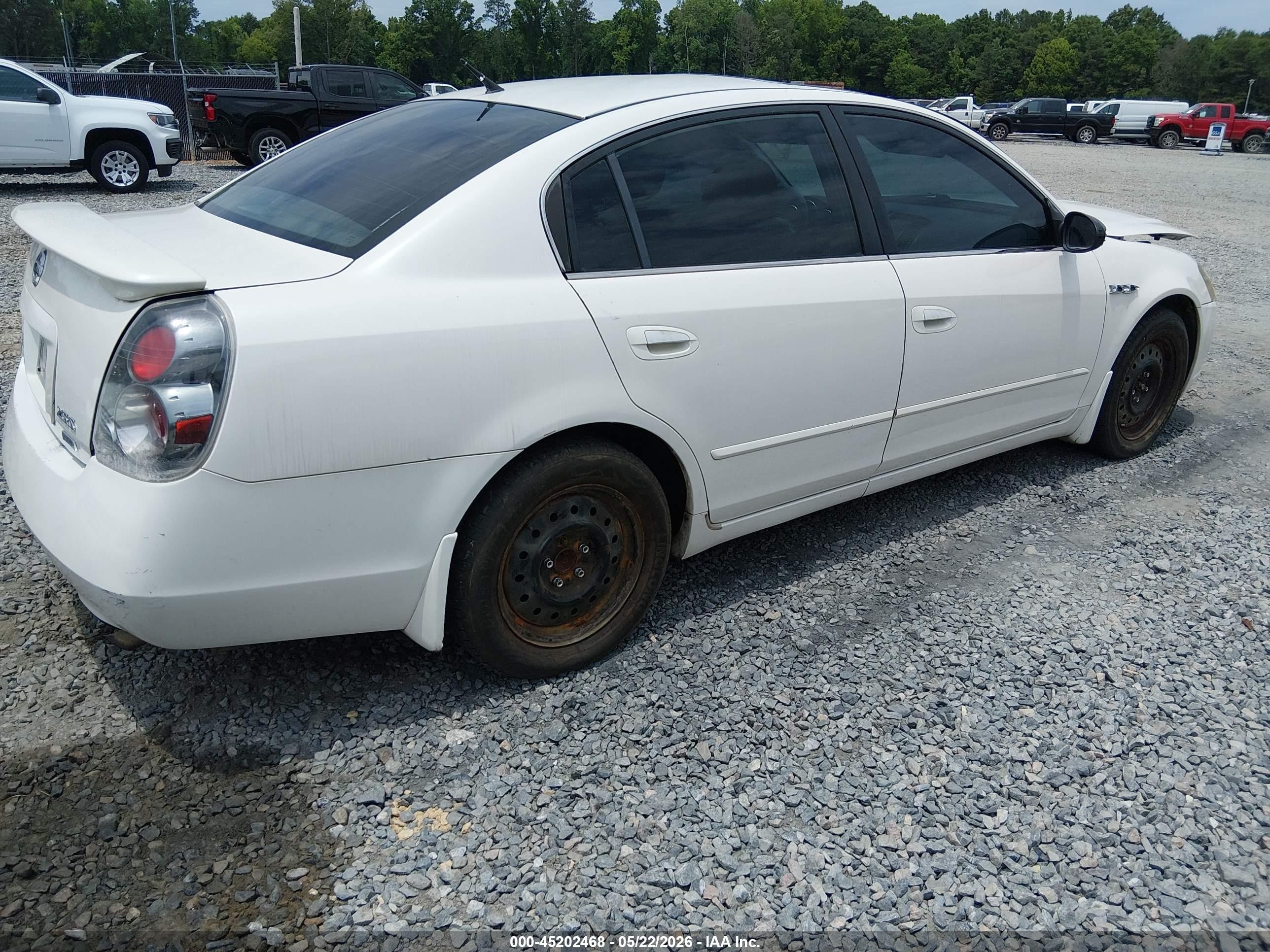 2006 Nissan Altima 2.5 S White vin: 1N4AL11DX6C265671