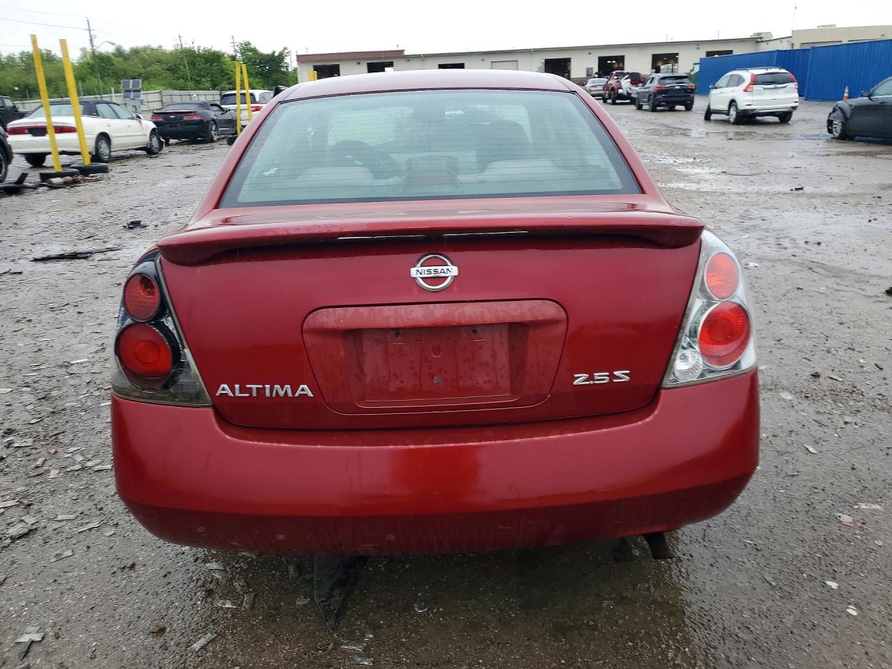 2006 Nissan Altima 2.5 Red vin: 1N4AL11DX6N368514