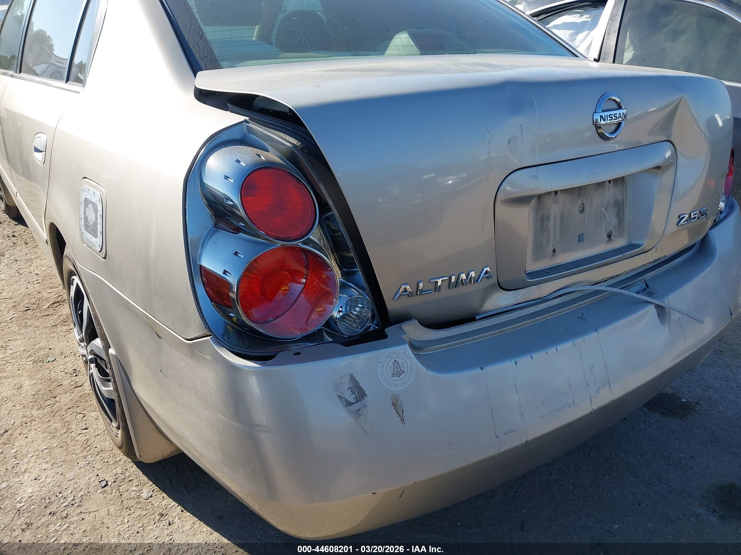 2006 Nissan Altima 2.5 S Gray vin: 1N4AL11DX6N389086