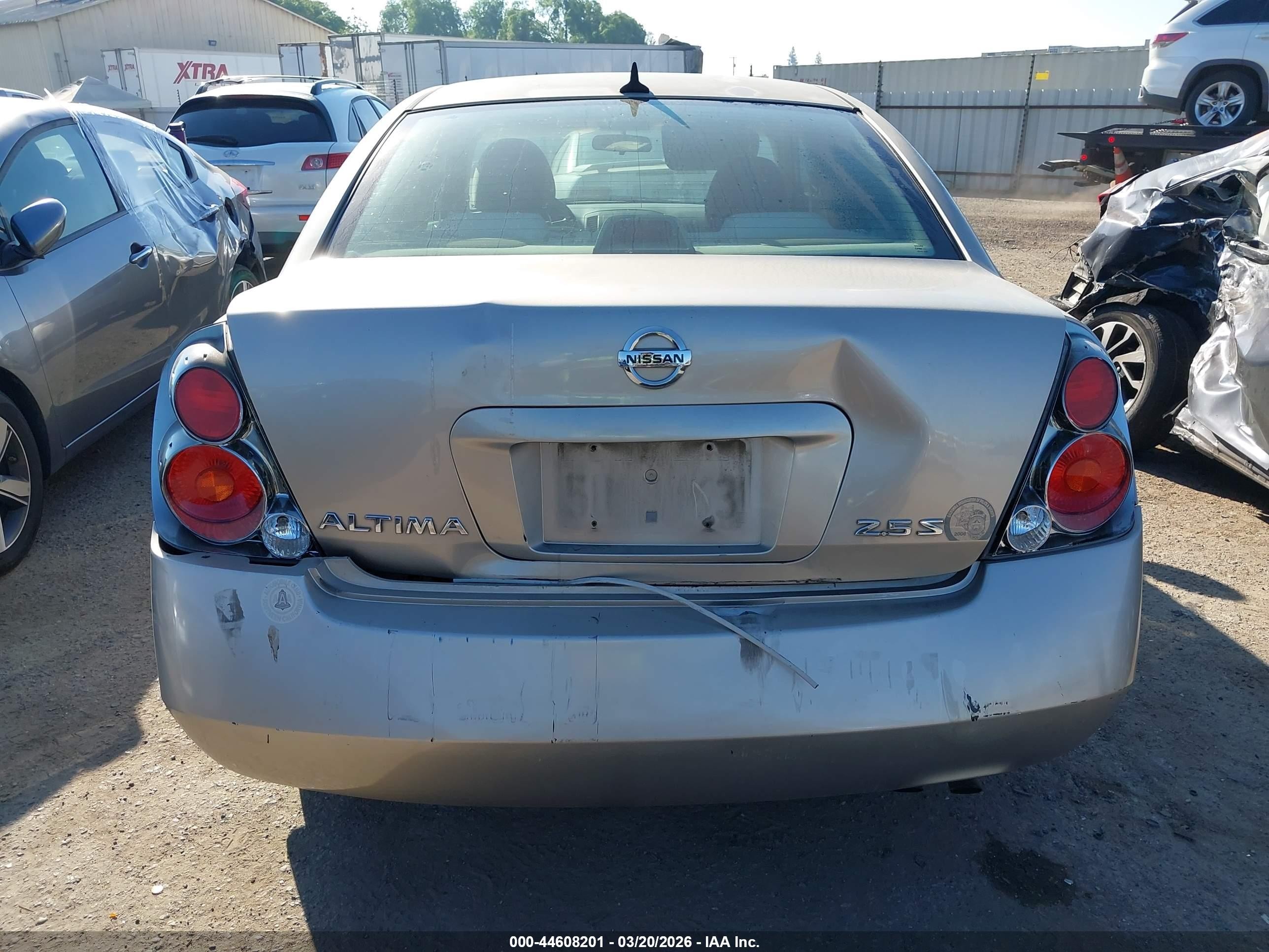 2006 Nissan Altima 2.5 S Gray vin: 1N4AL11DX6N389086