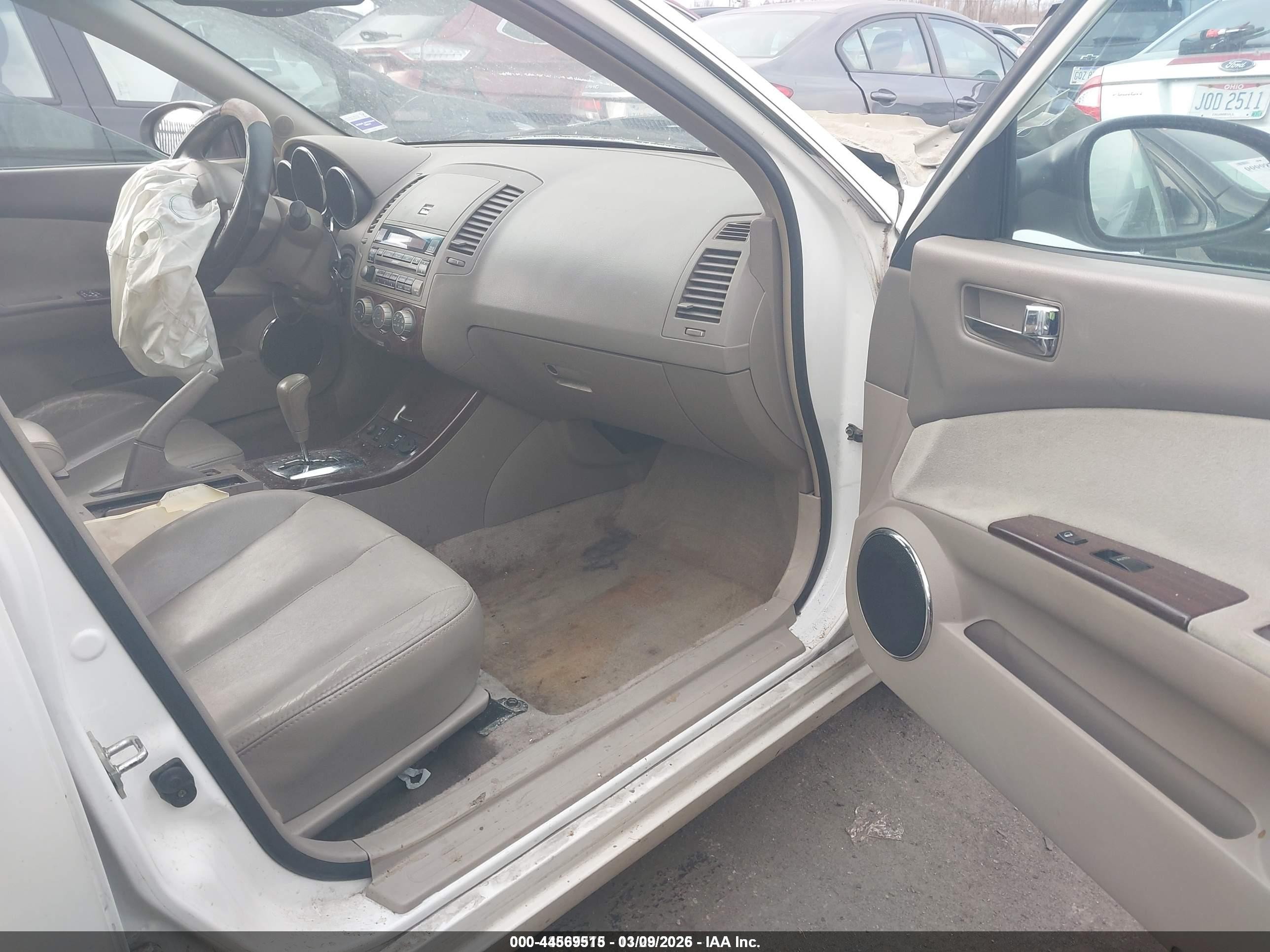 2006 Nissan Altima 2.5 S White vin: 1N4AL11E06C201308