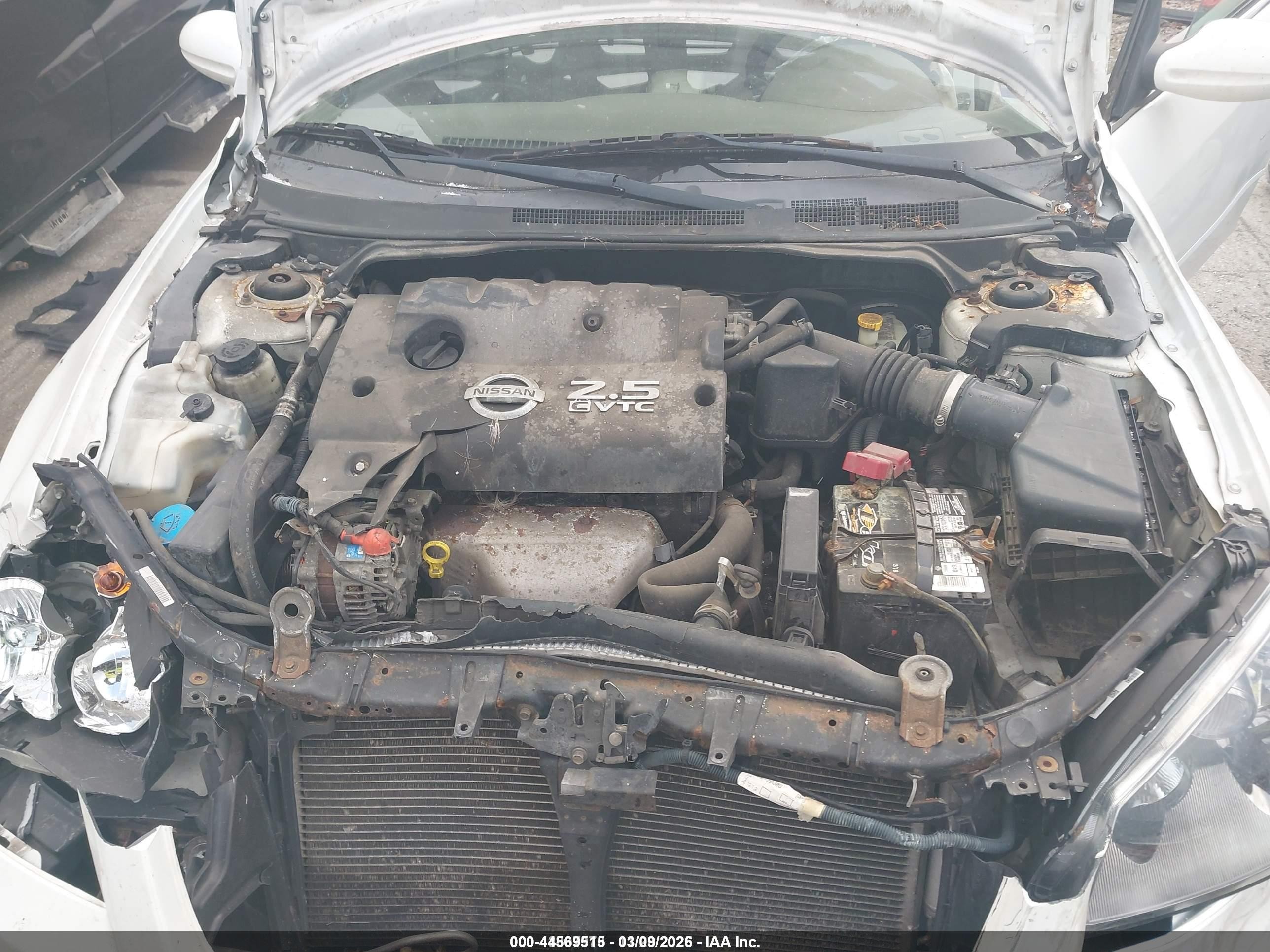 2006 Nissan Altima 2.5 S White vin: 1N4AL11E06C201308
