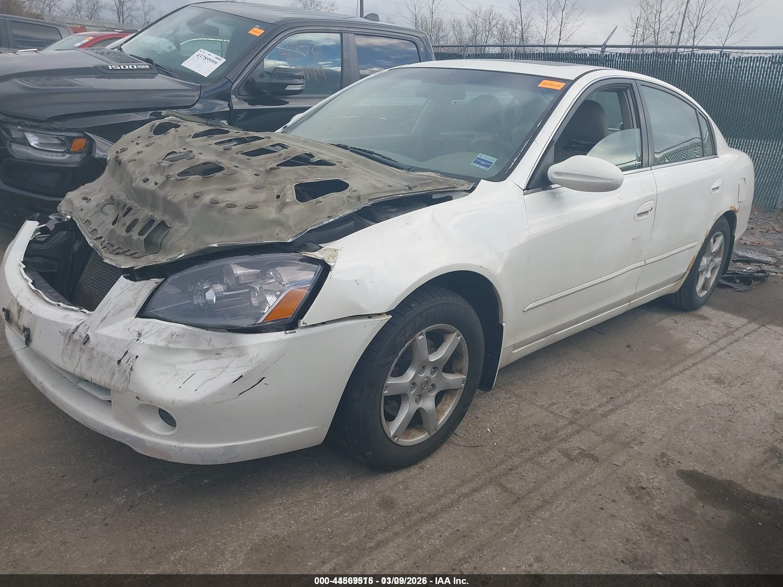 2006 Nissan Altima 2.5 S White vin: 1N4AL11E06C201308