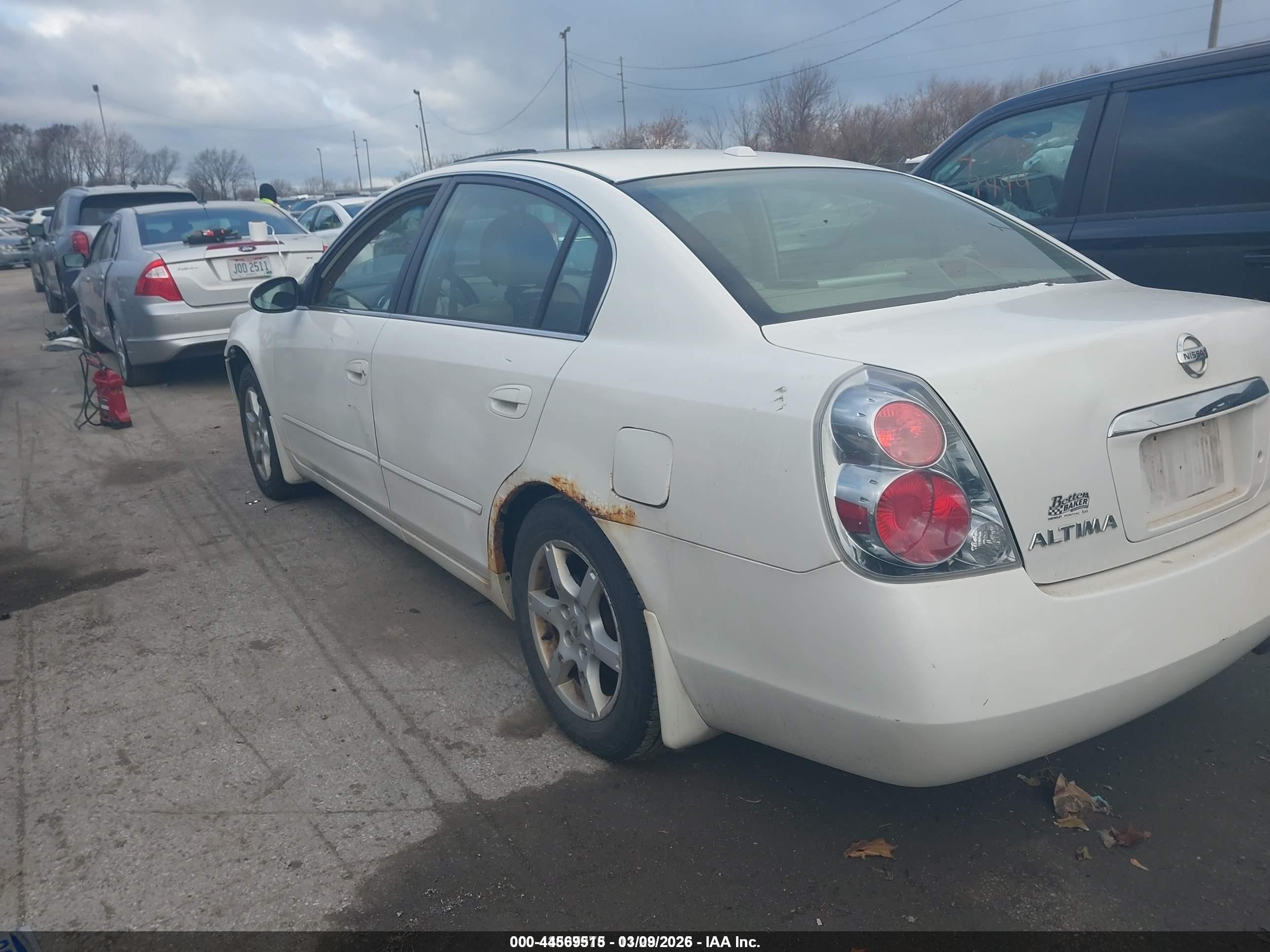 2006 Nissan Altima 2.5 S White vin: 1N4AL11E06C201308