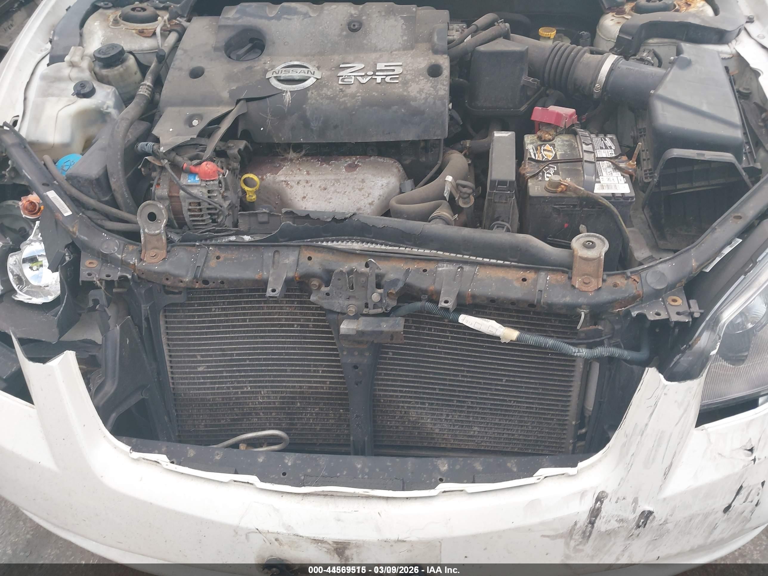 2006 Nissan Altima 2.5 S White vin: 1N4AL11E06C201308