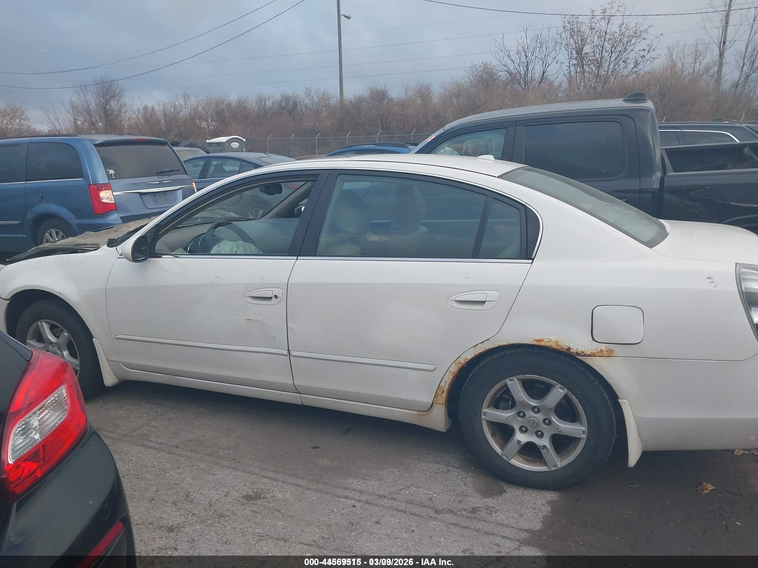 2006 Nissan Altima 2.5 S White vin: 1N4AL11E06C201308