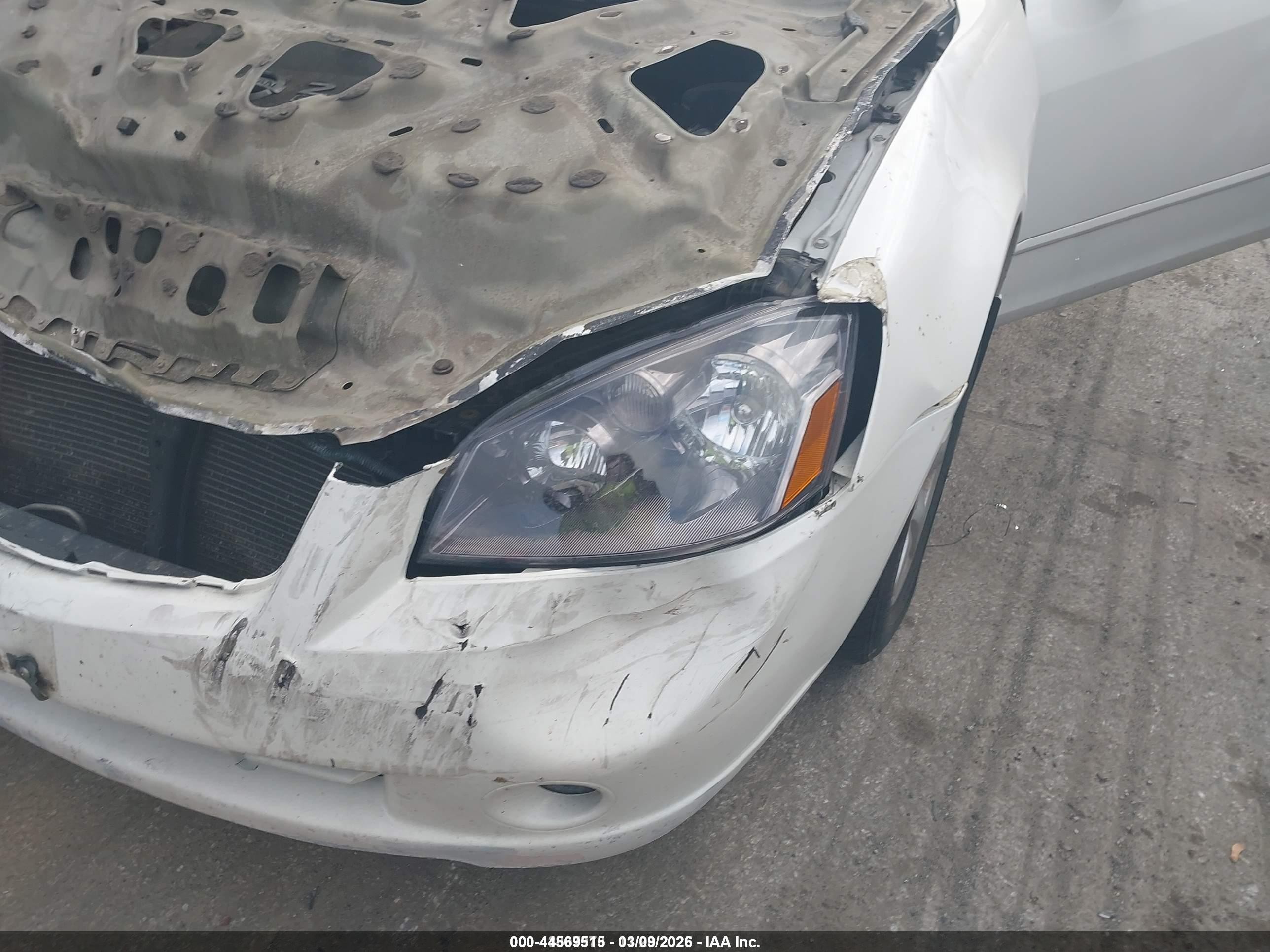 2006 Nissan Altima 2.5 S White vin: 1N4AL11E06C201308