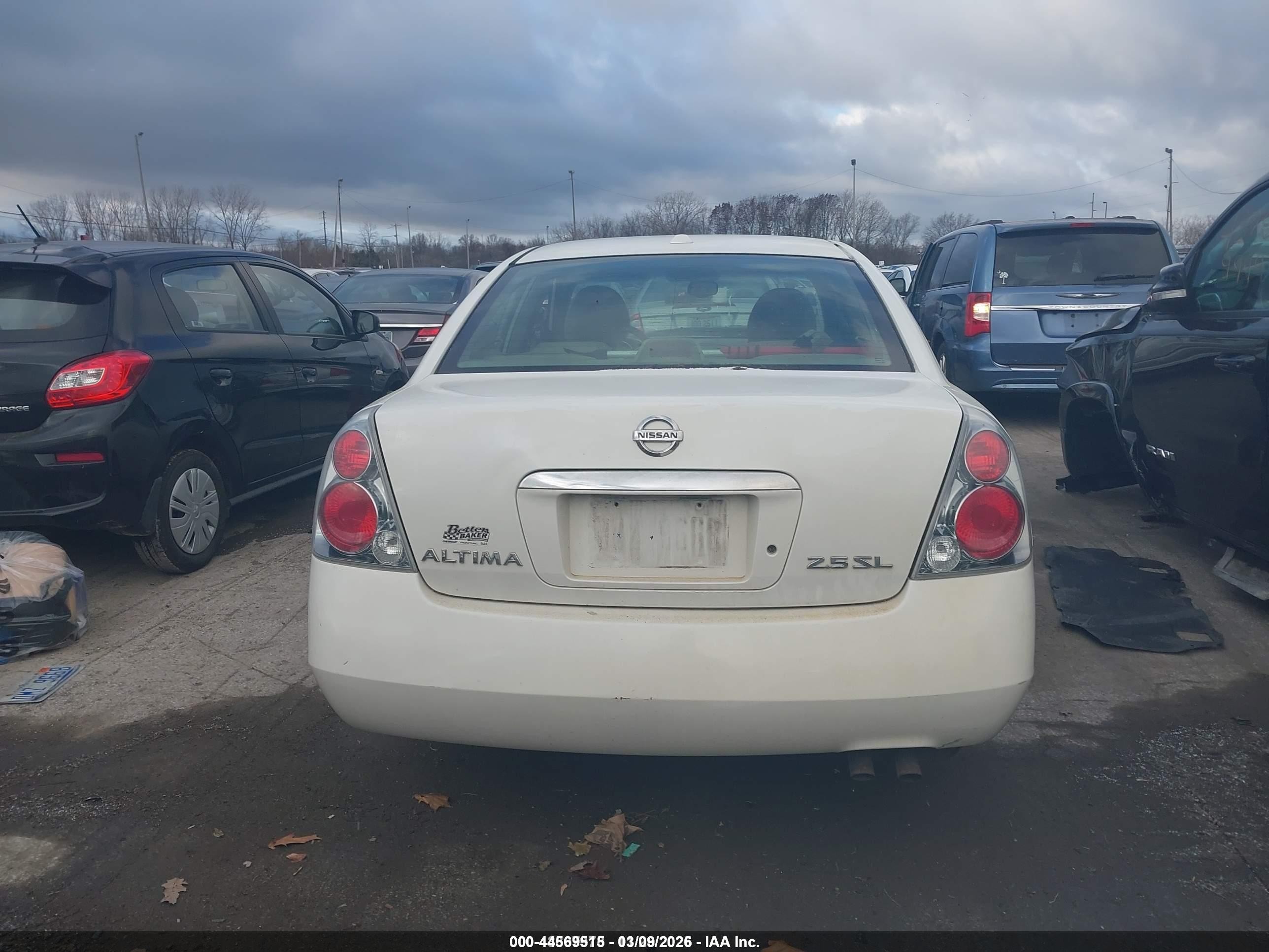 2006 Nissan Altima 2.5 S White vin: 1N4AL11E06C201308