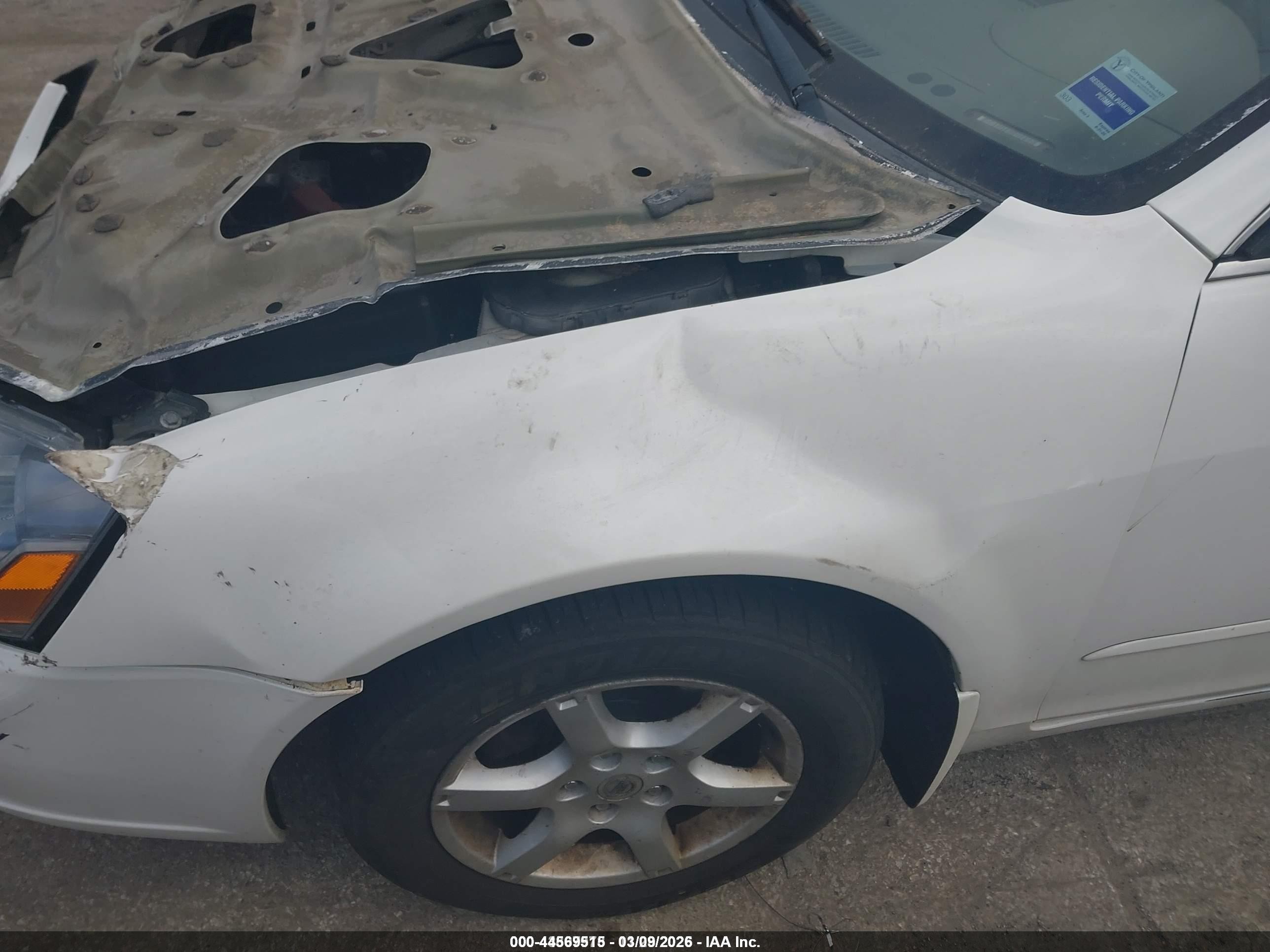 2006 Nissan Altima 2.5 S White vin: 1N4AL11E06C201308