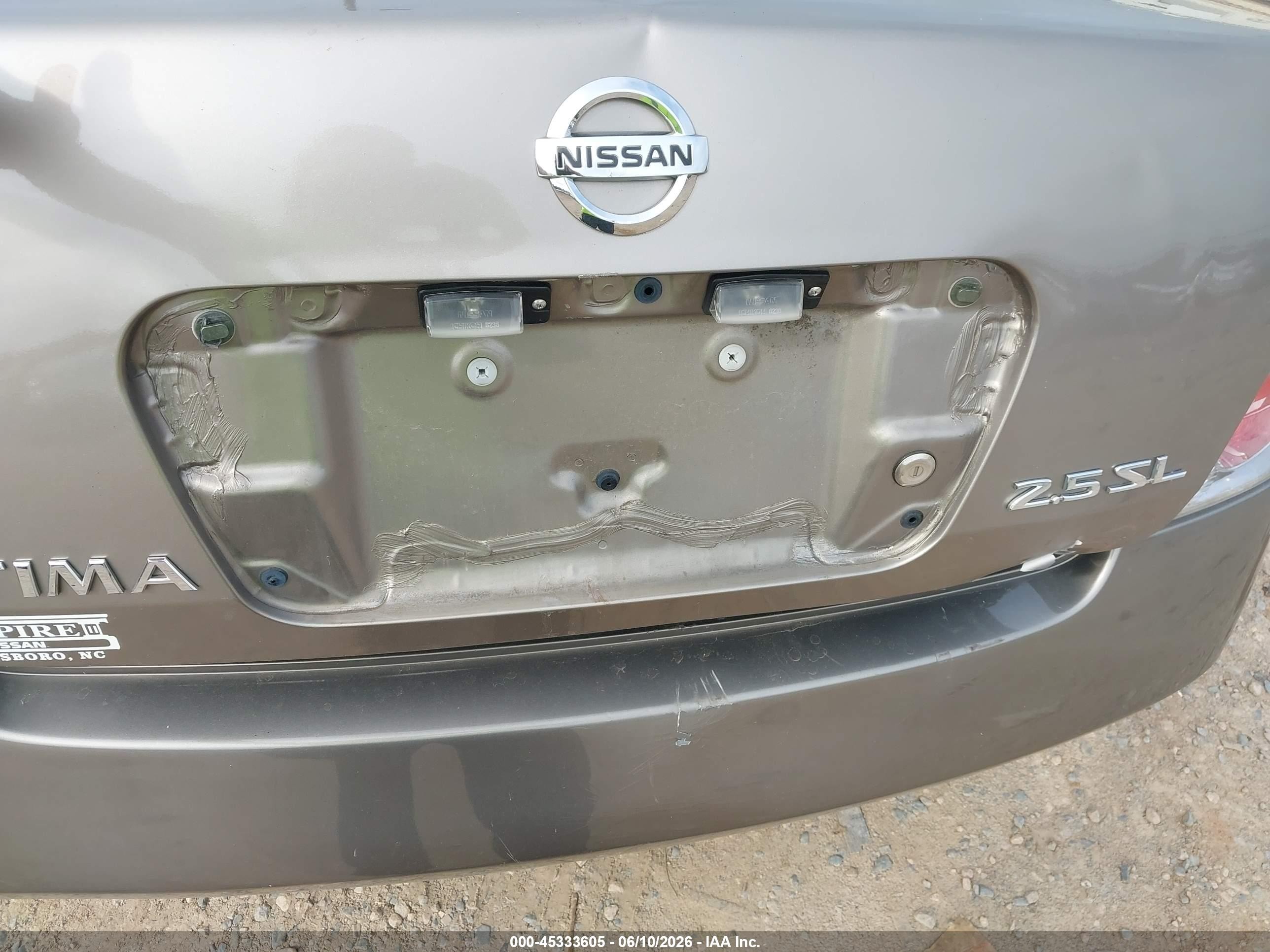 2004 Nissan Altima 2.5 Sl Beige vin: 1N4AL11E14C182250