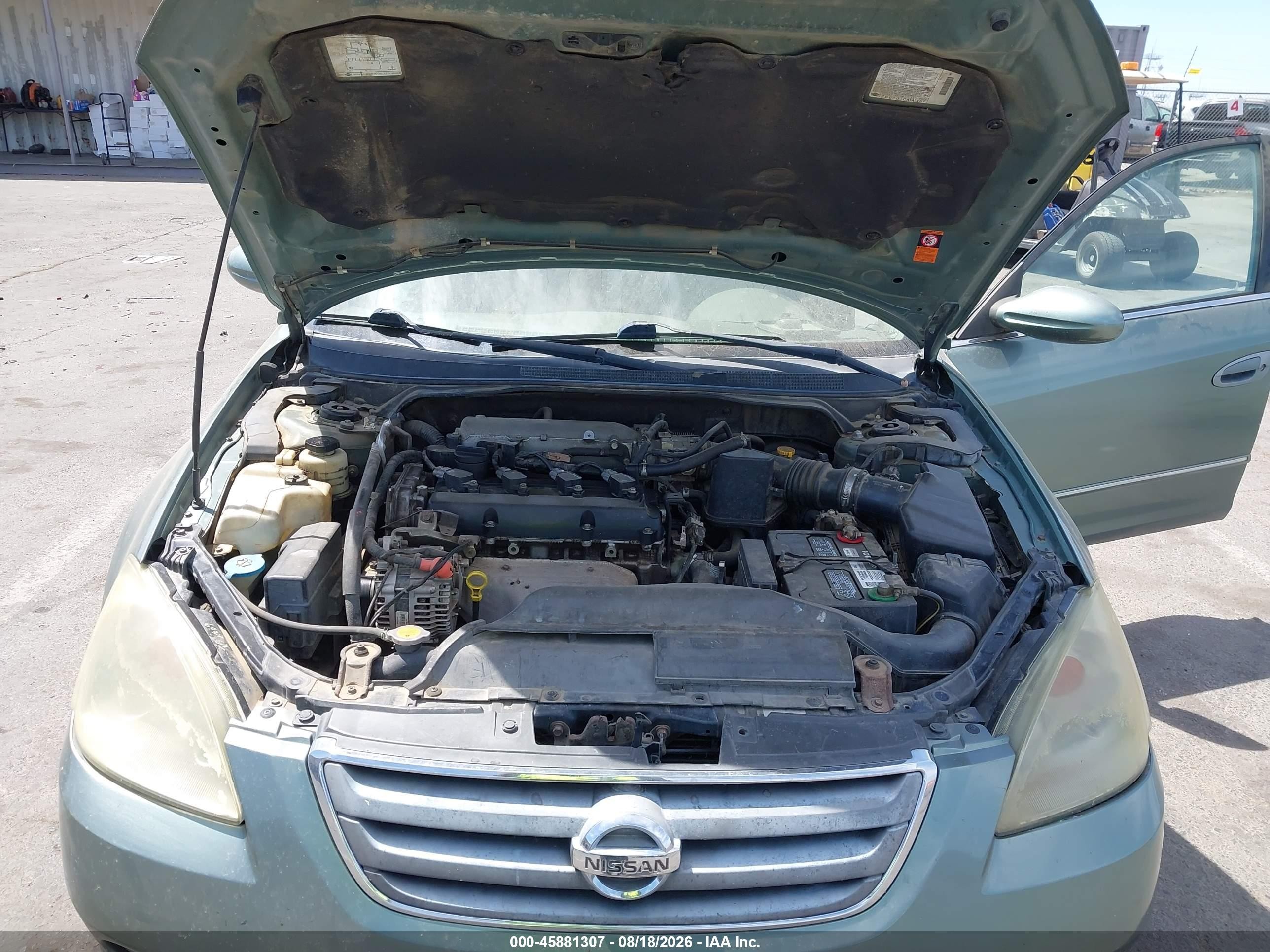 2005 Nissan Altima 2.5 S Зеленый vin: 1N4AL11E15C164896