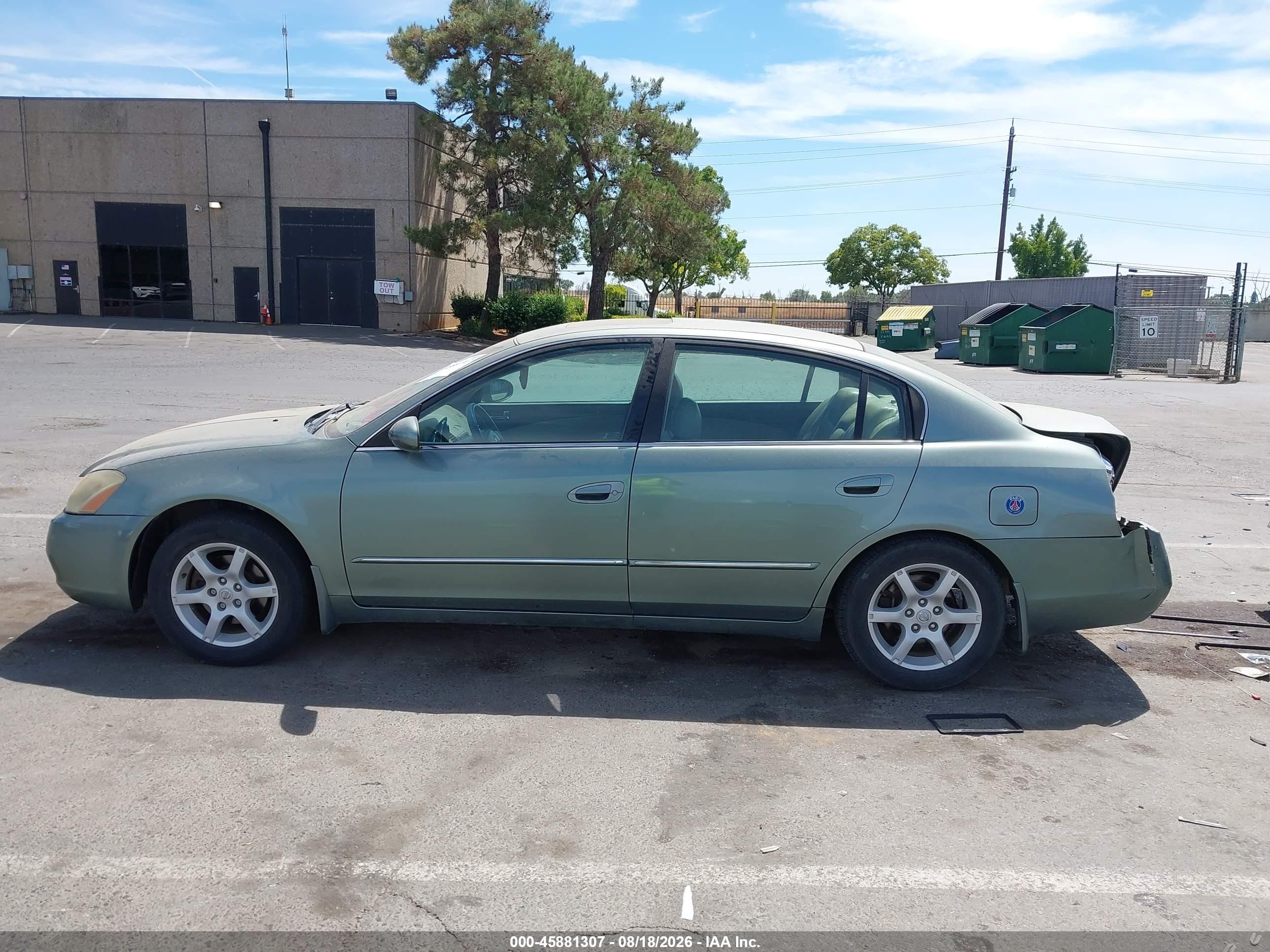 2005 Nissan Altima 2.5 S Зеленый vin: 1N4AL11E15C164896