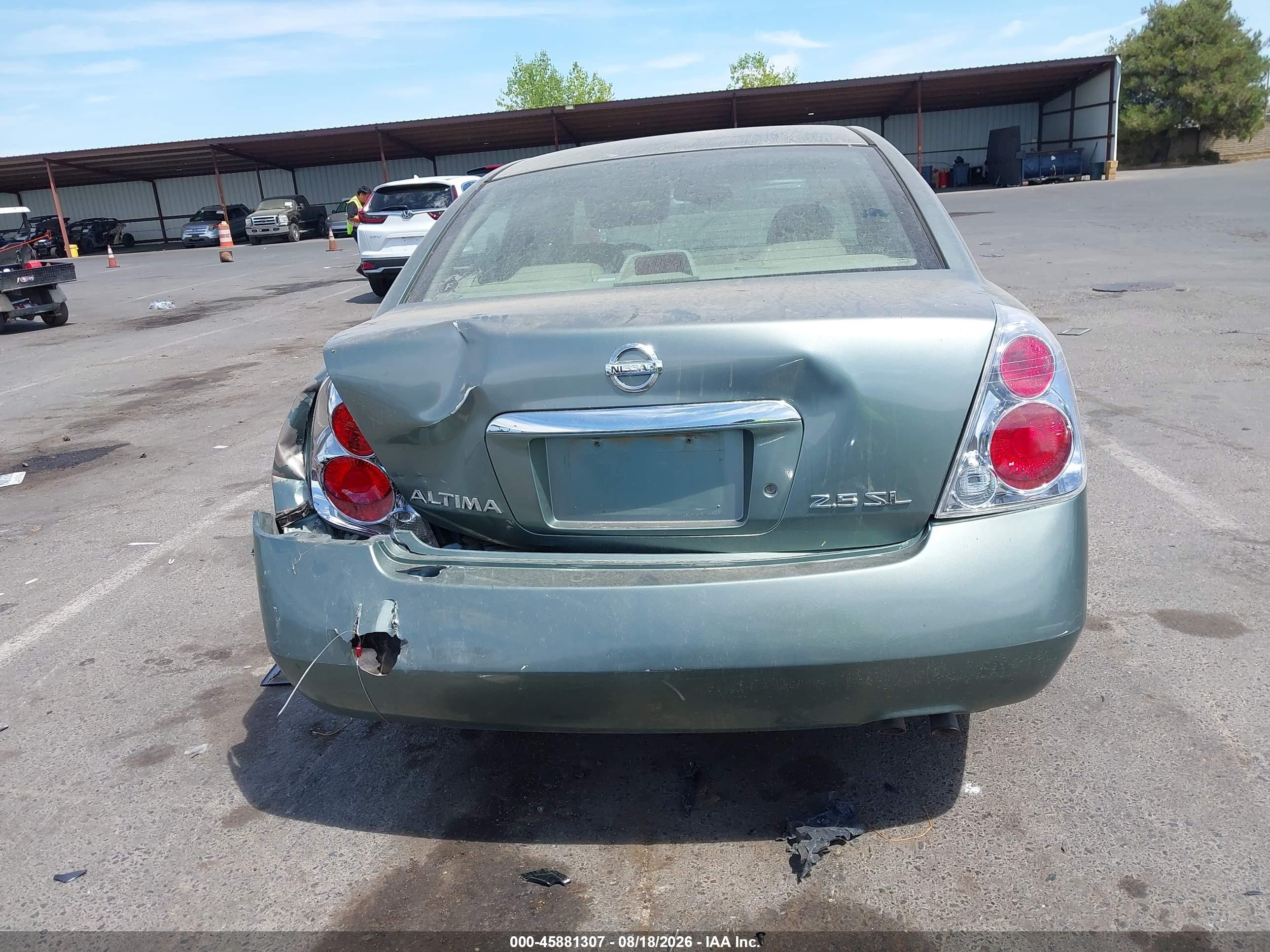2005 Nissan Altima 2.5 S Зеленый vin: 1N4AL11E15C164896
