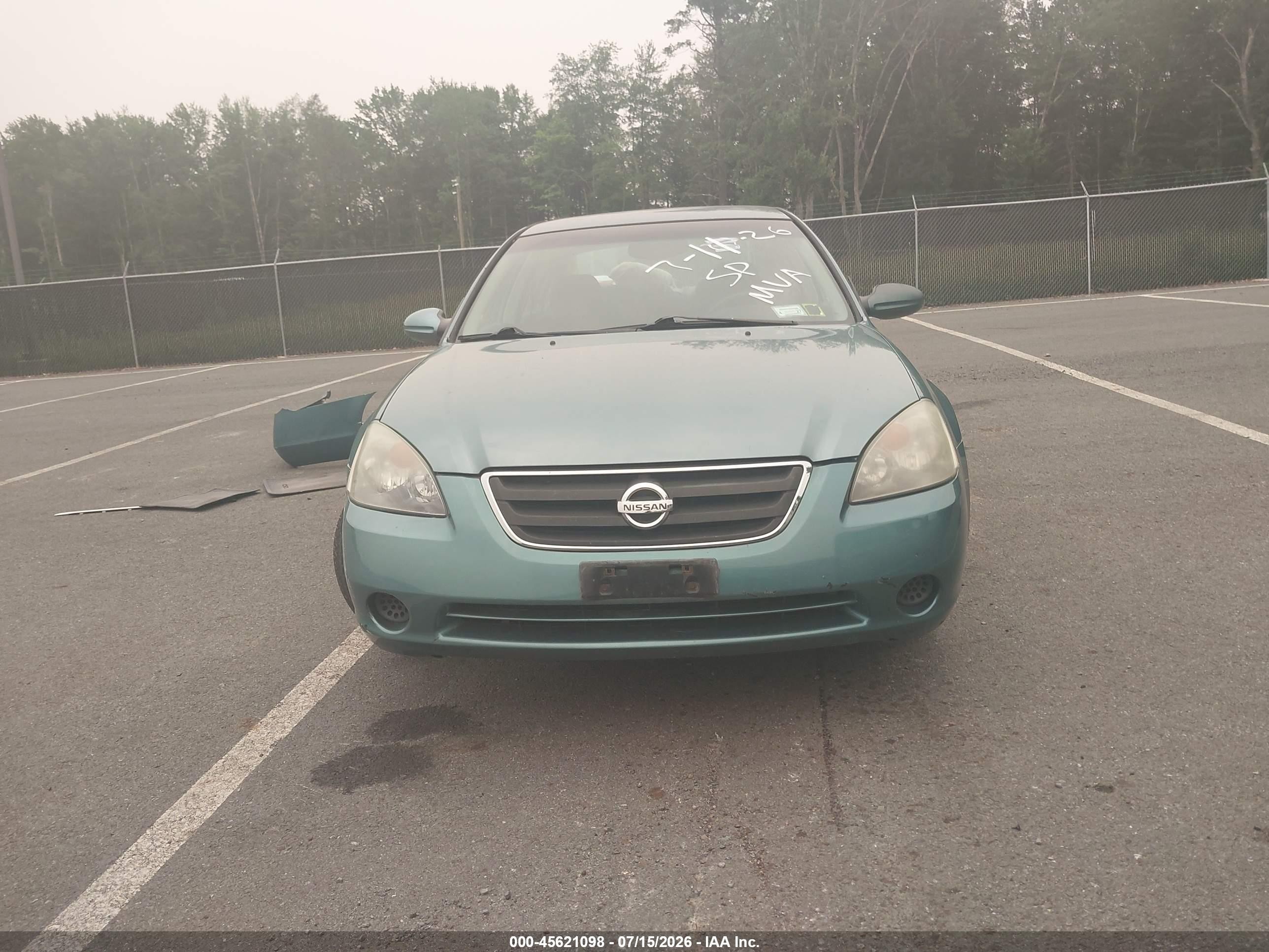2003 Nissan Altima 2.5 S Blue vin: 1N4AL11E23C286194