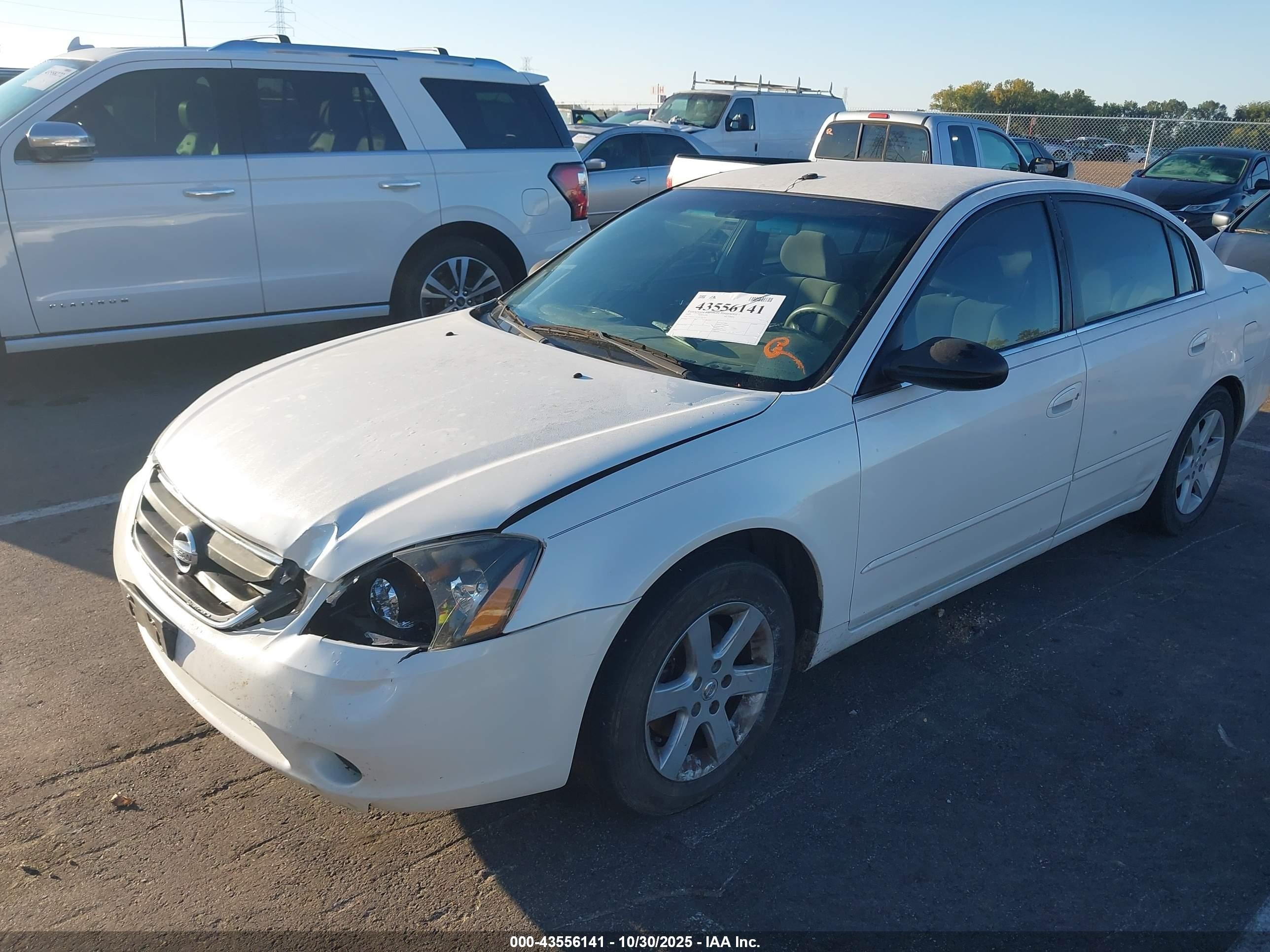 2003 Nissan Altima 2.5 S White vin: 1N4AL11E33C241541