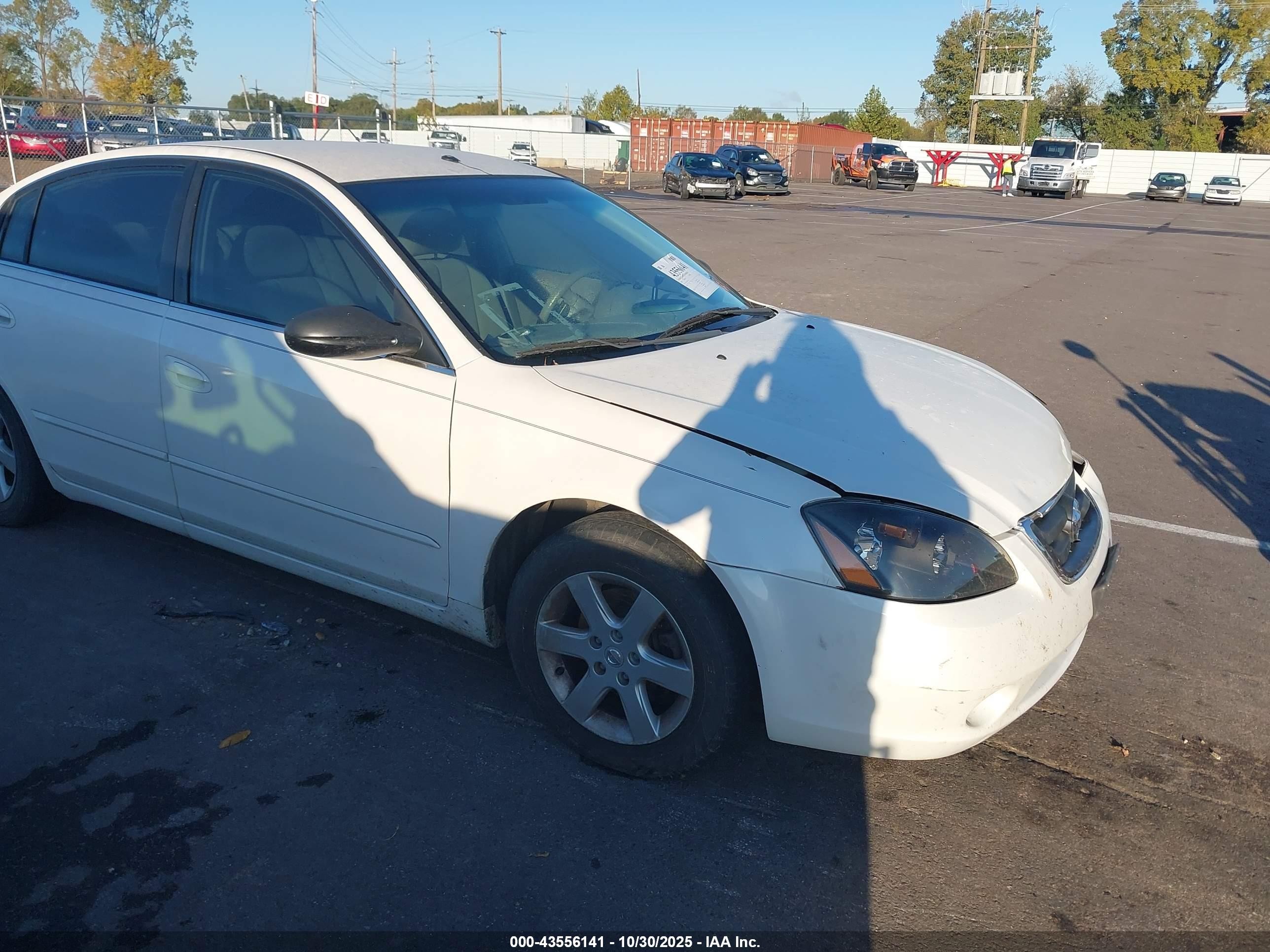 2003 Nissan Altima 2.5 S White vin: 1N4AL11E33C241541