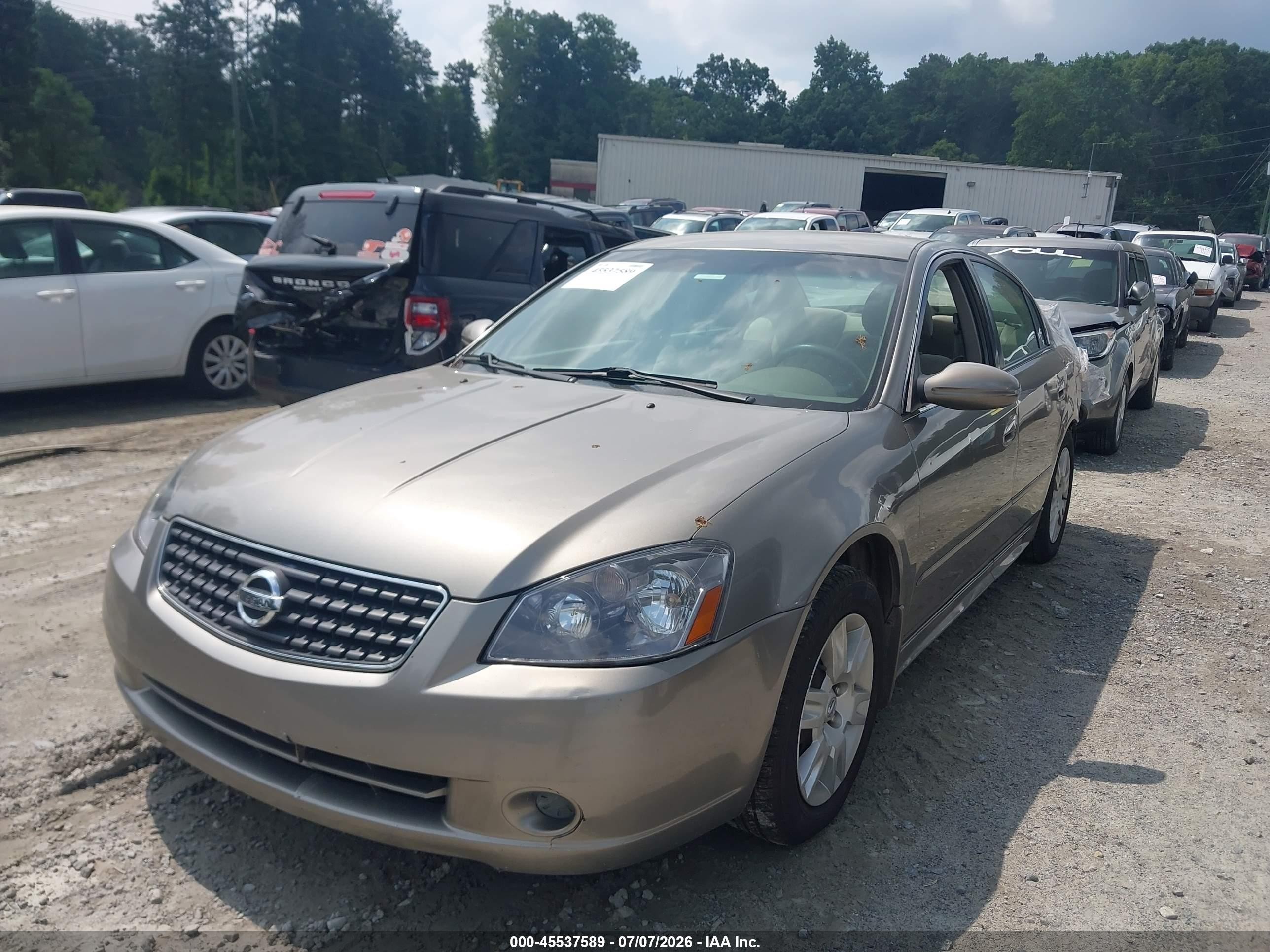 2005 Nissan Altima 2.5 S Gray vin: 1N4AL11E55N496375