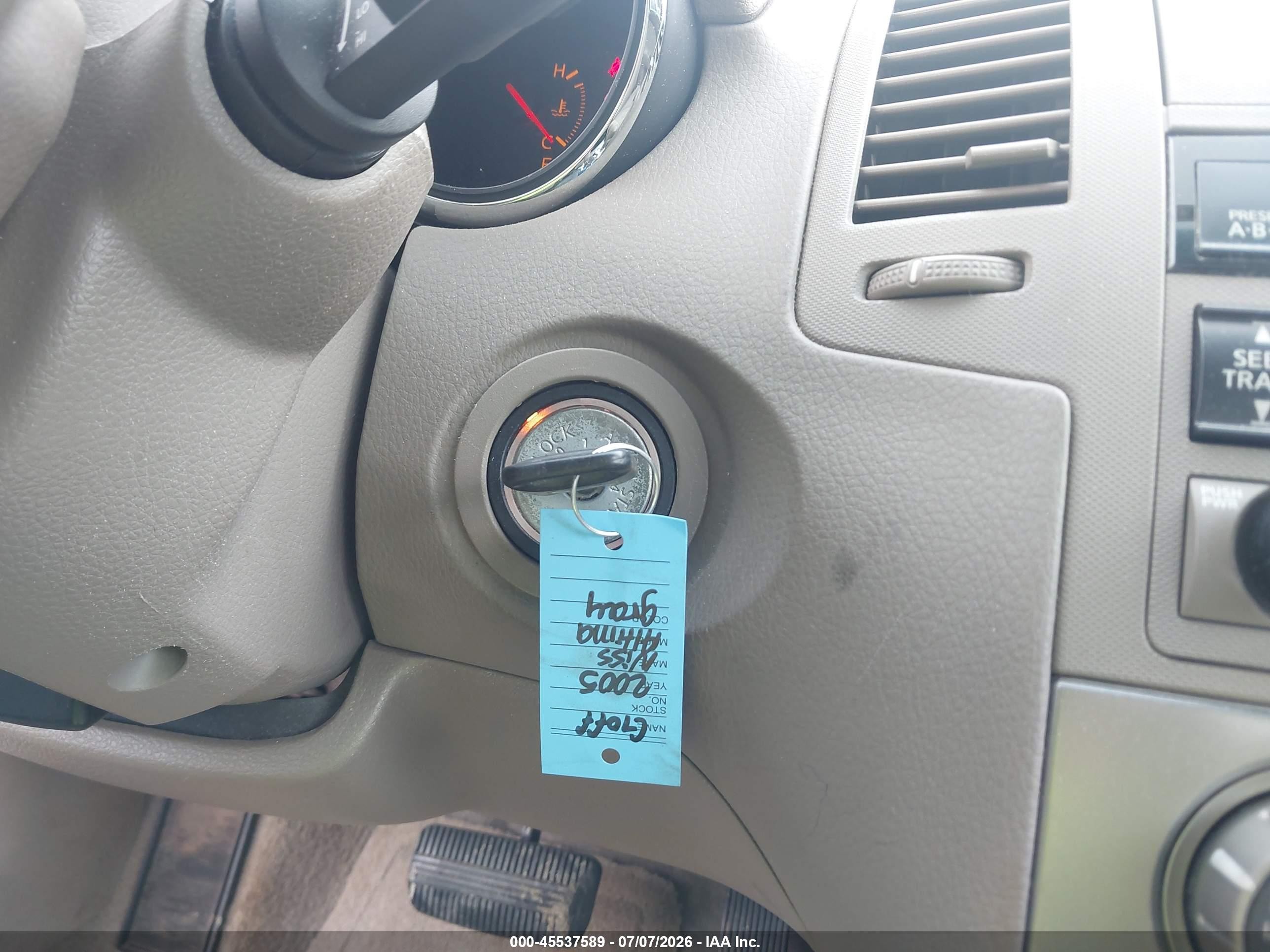 2005 Nissan Altima 2.5 S Gray vin: 1N4AL11E55N496375