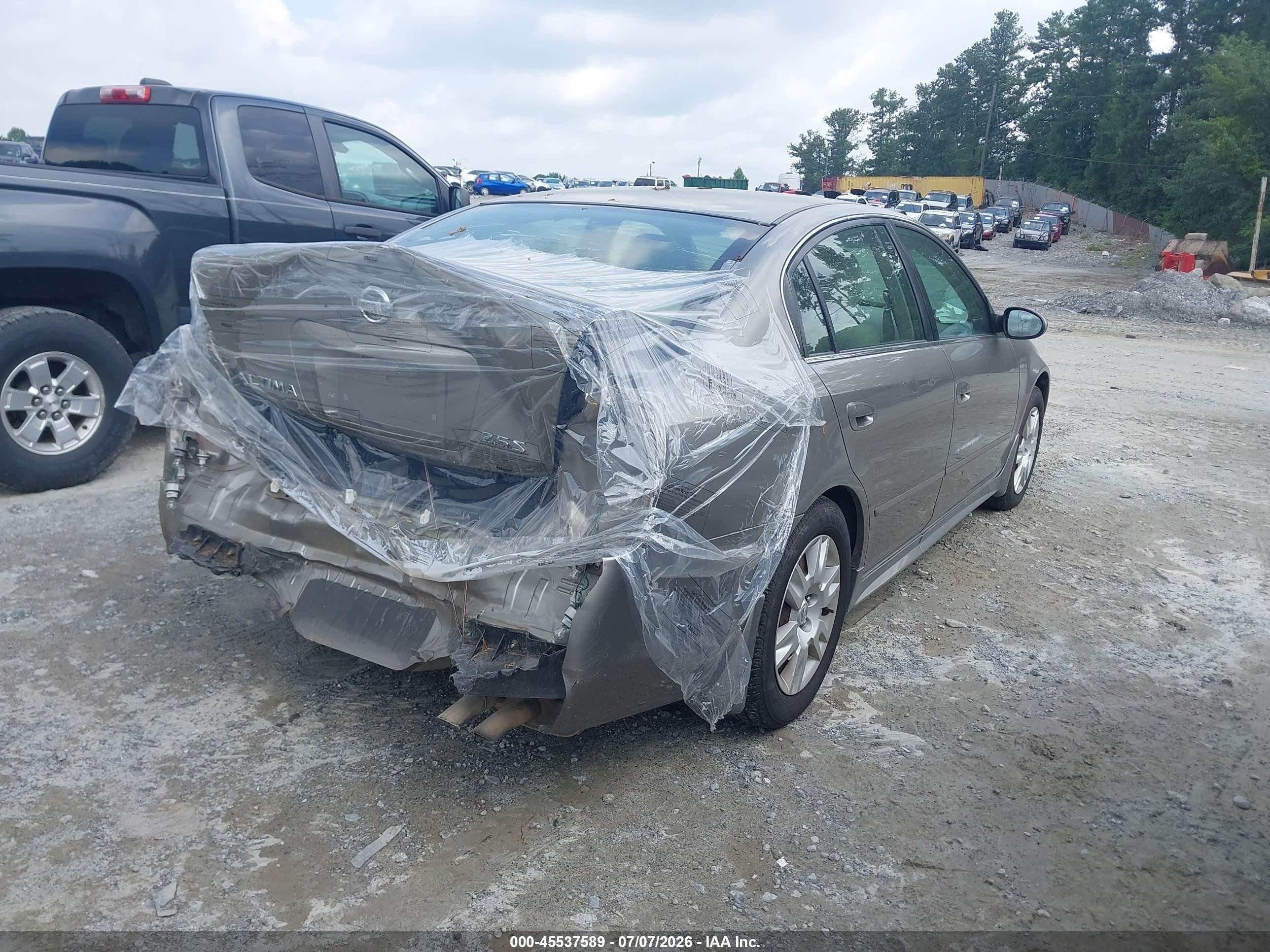 2005 Nissan Altima 2.5 S Gray vin: 1N4AL11E55N496375