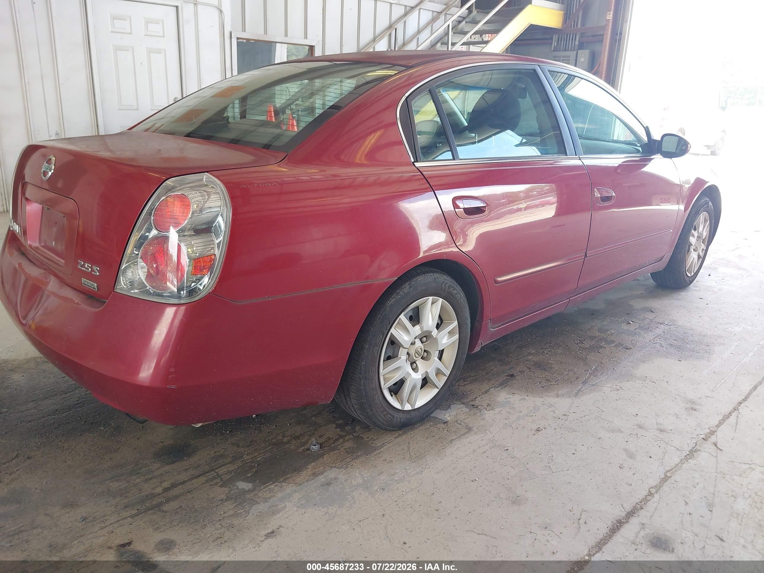 2006 Nissan Altima 2.5 S Maroon vin: 1N4AL11E66C194381