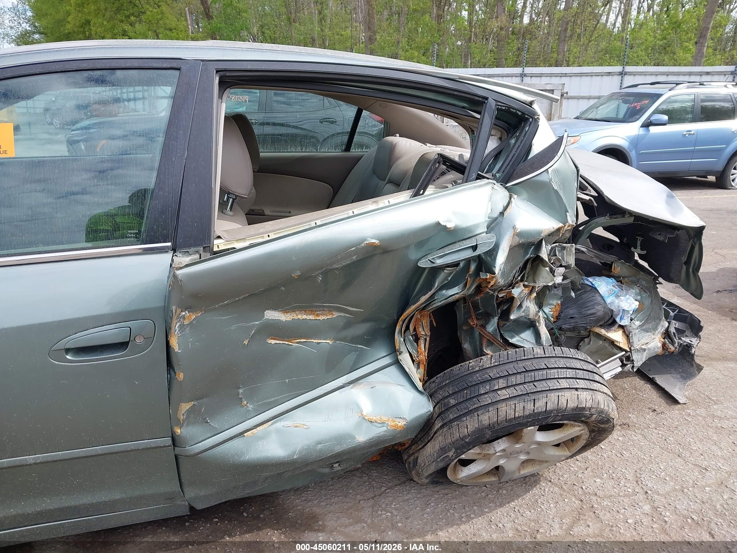 2006 Nissan Altima 2.5 S Teal vin: 1N4AL11E66C233082