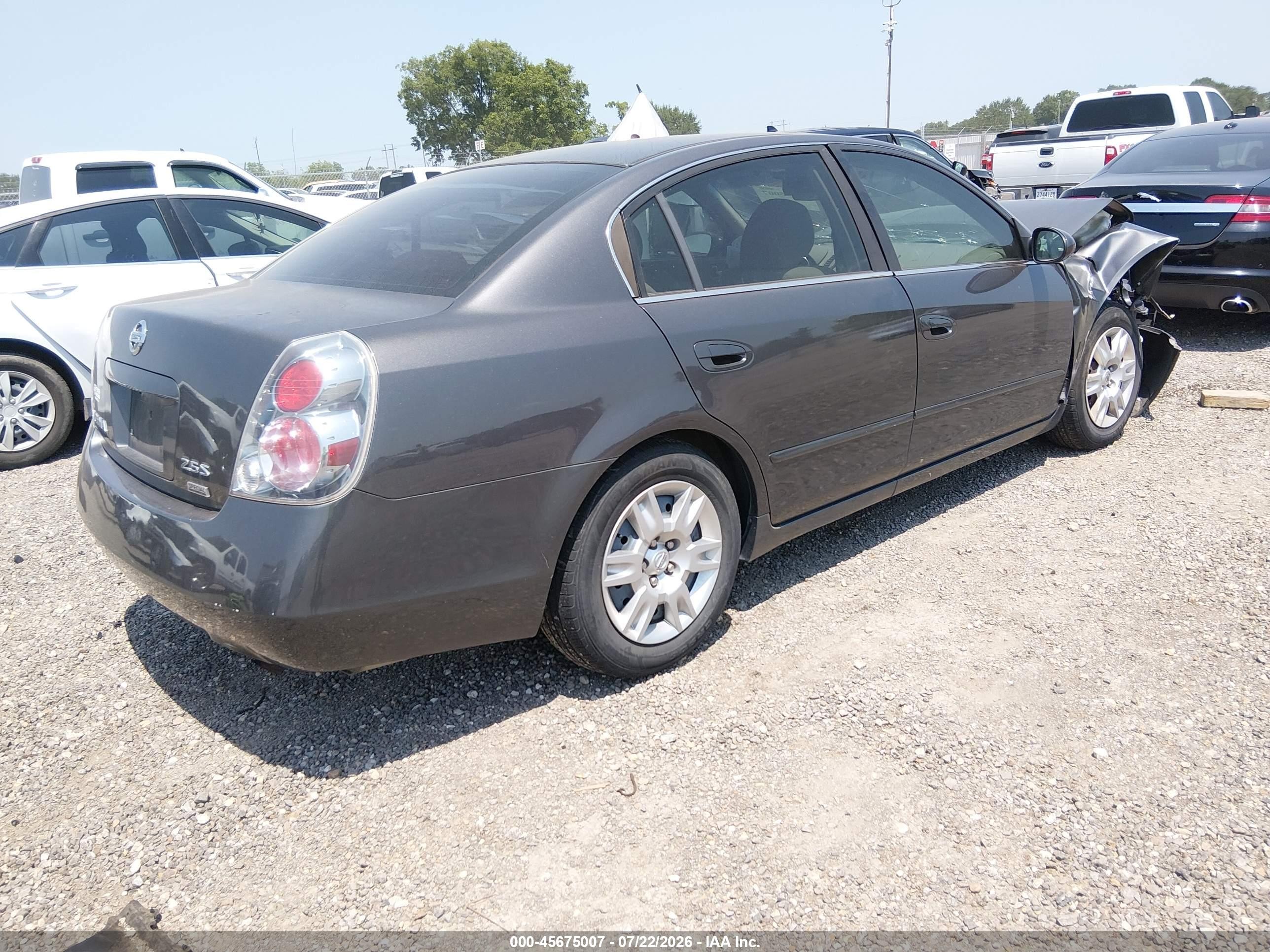 2006 Nissan Altima 2.5 S Gray vin: 1N4AL11E76C149076