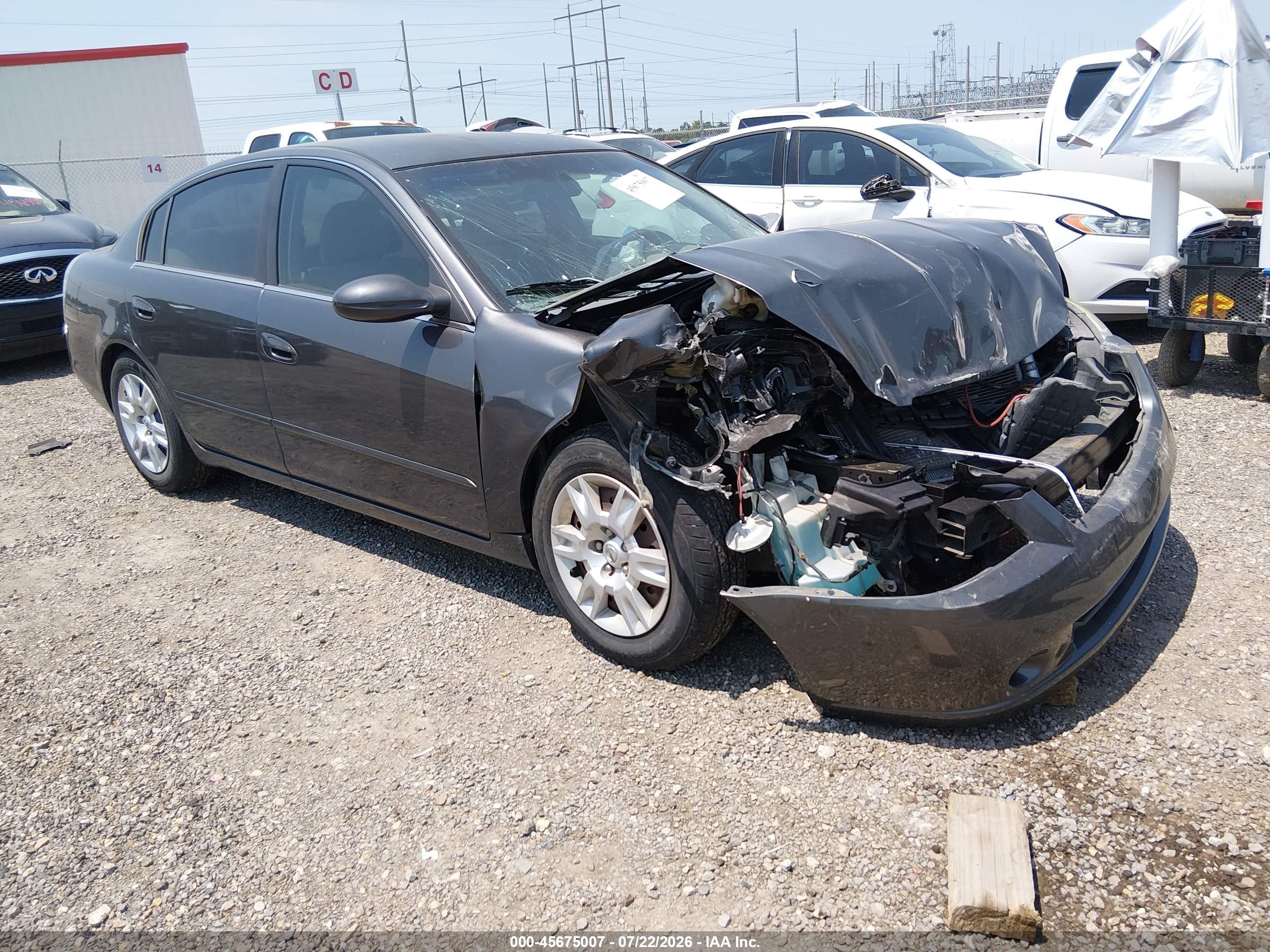 2006 Nissan Altima 2.5 S Gray vin: 1N4AL11E76C149076