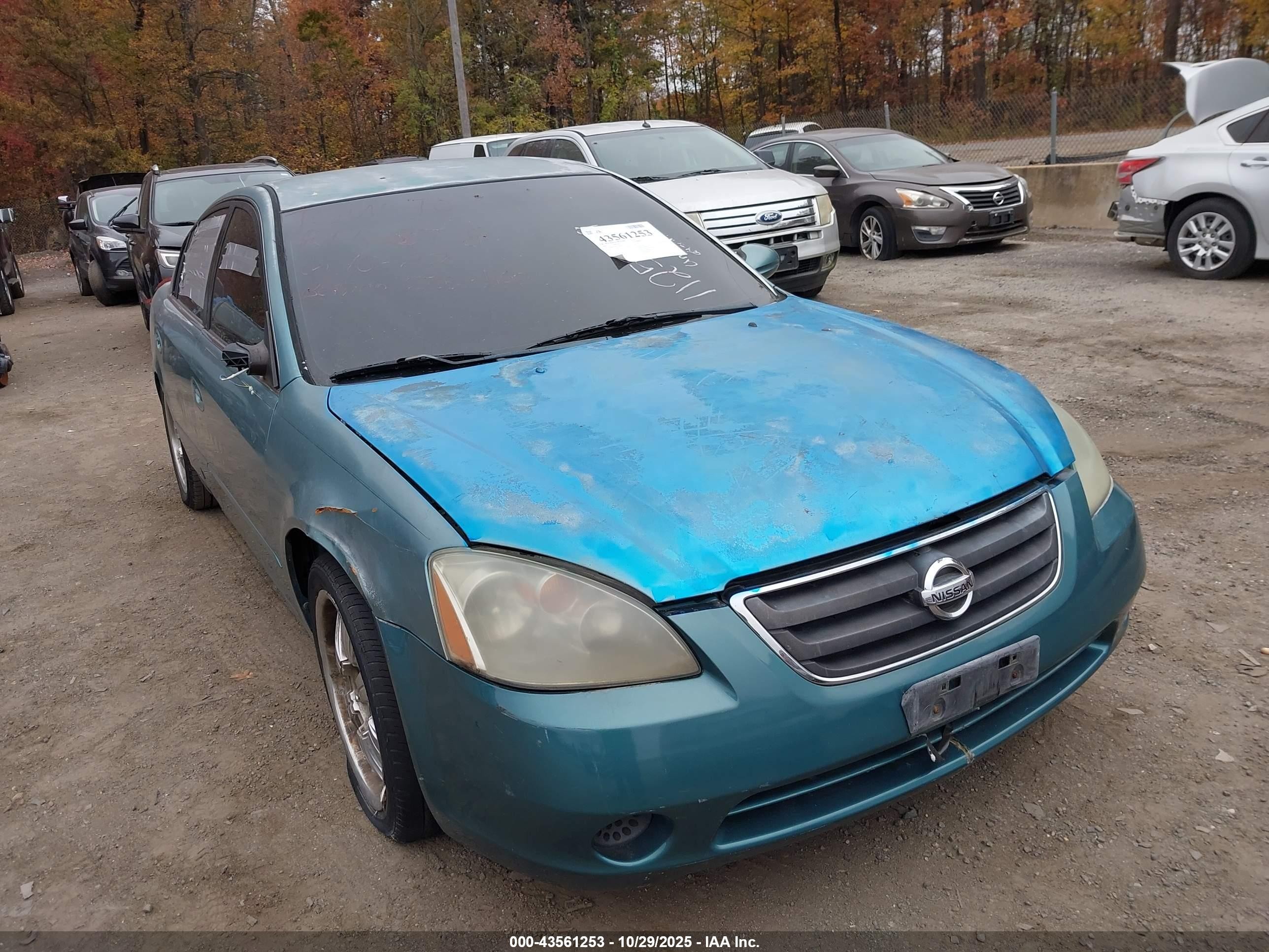 2003 Nissan Altima 2.5 S Green vin: 1N4AL11E83C286765