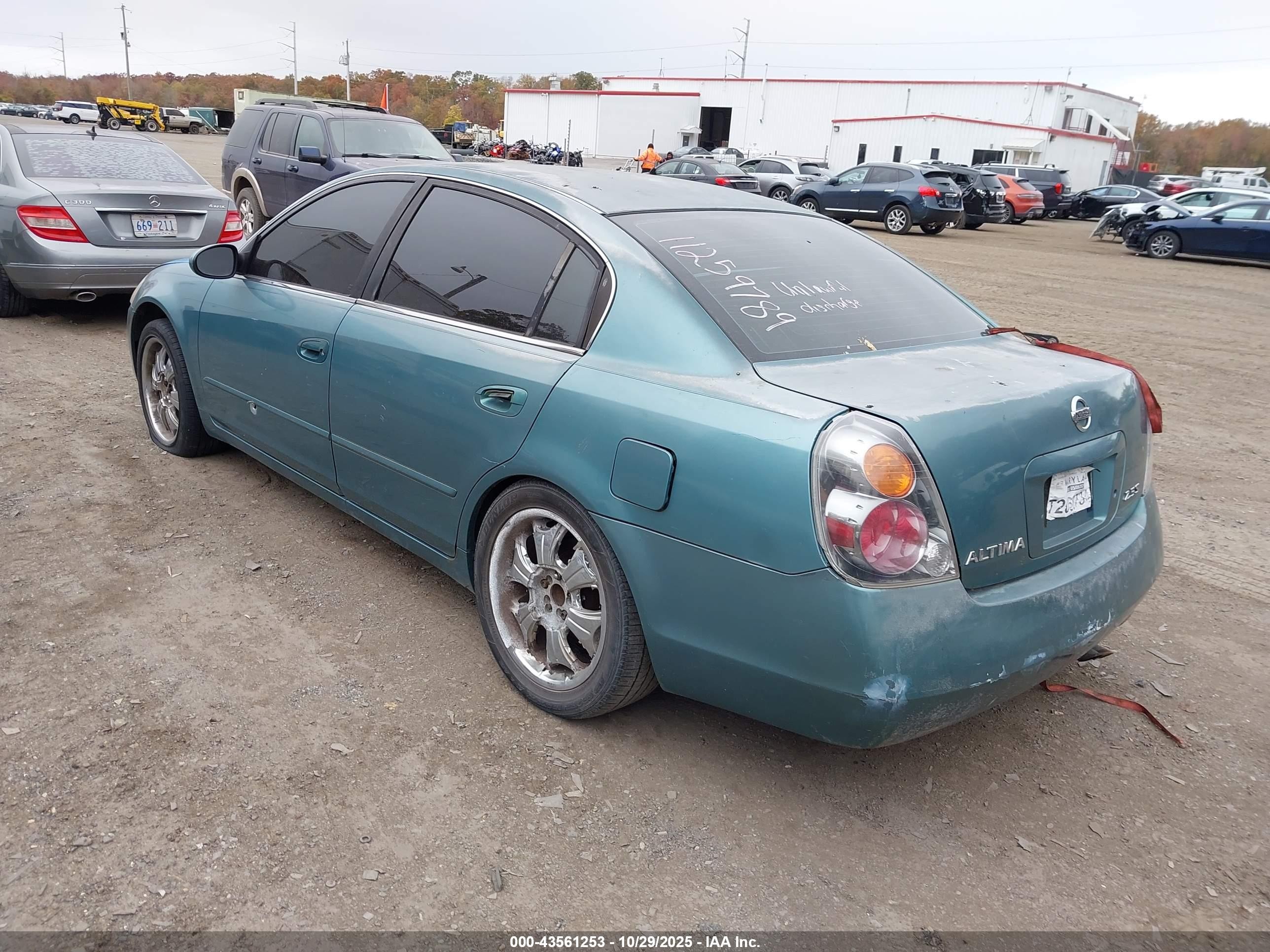 2003 Nissan Altima 2.5 S Green vin: 1N4AL11E83C286765