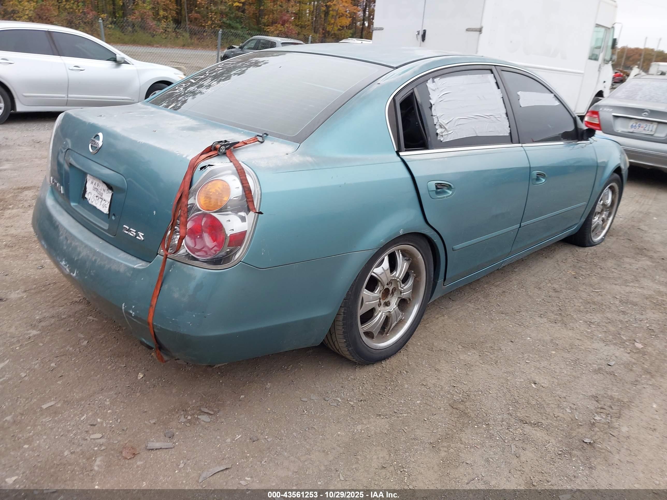 2003 Nissan Altima 2.5 S Green vin: 1N4AL11E83C286765