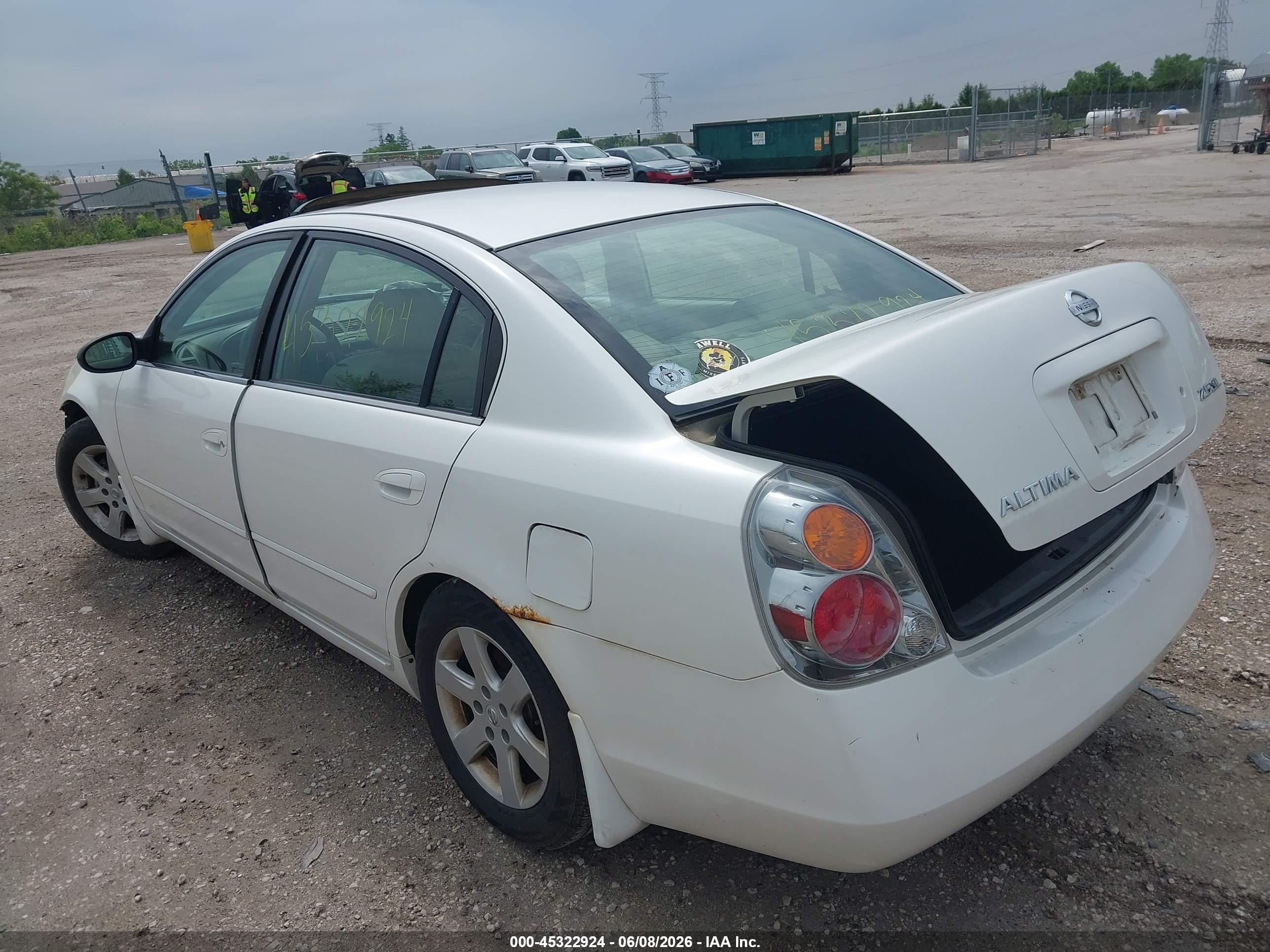 2003 Nissan Altima 2.5 Sl White vin: 1N4AL11E93C118679