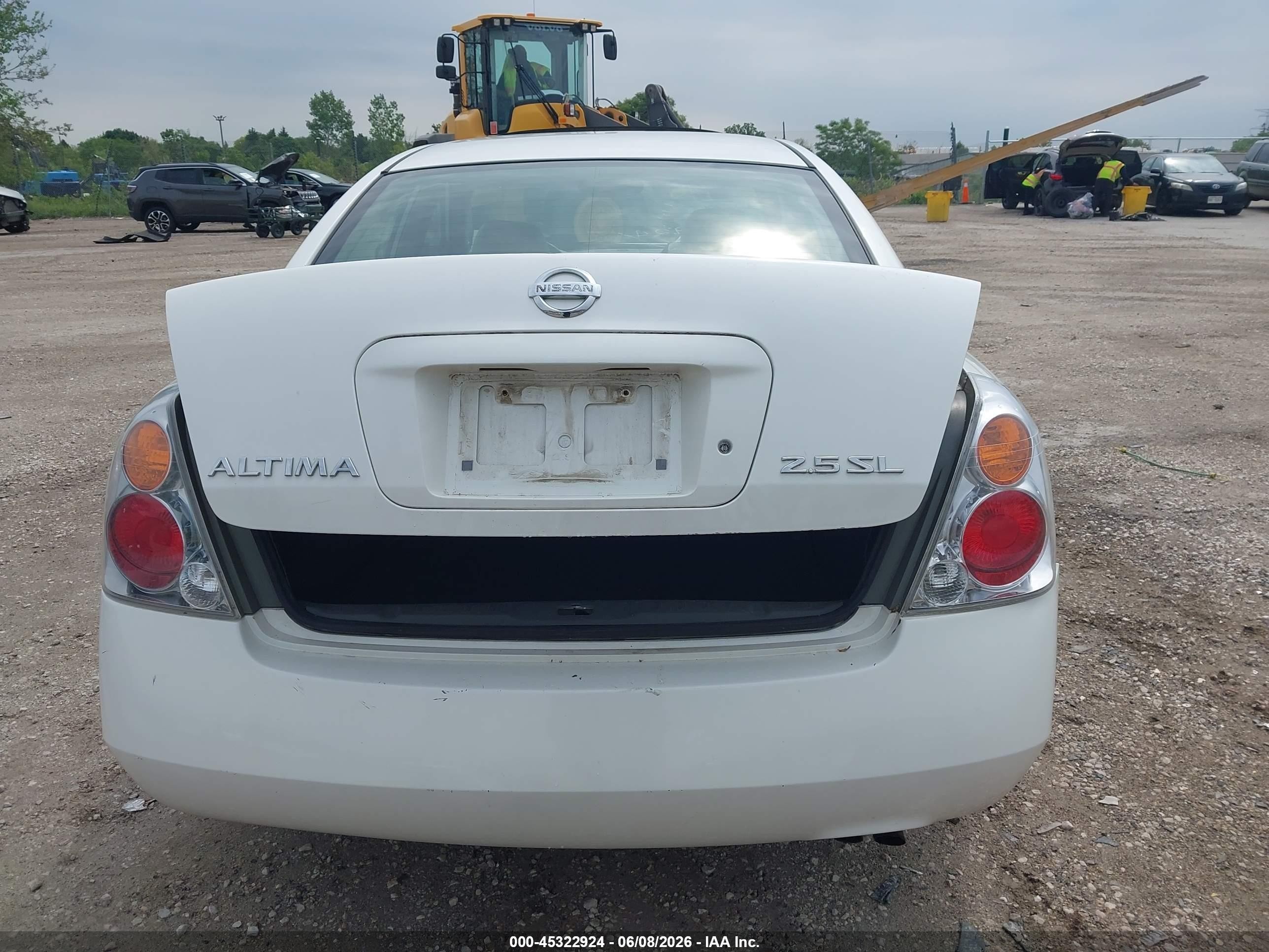2003 Nissan Altima 2.5 Sl White vin: 1N4AL11E93C118679