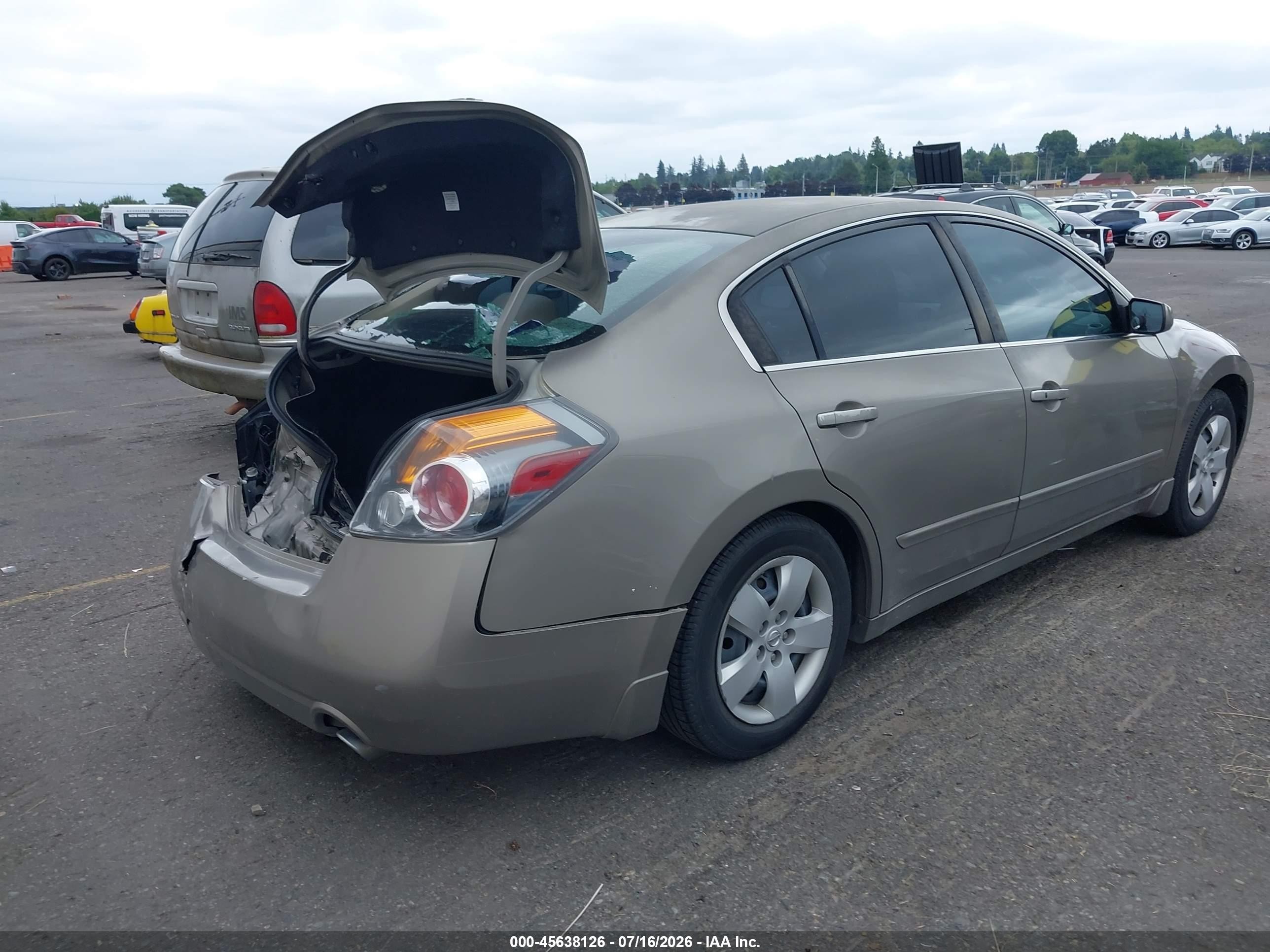 2007 Nissan Altima 2.5 S Gray vin: 1N4AL21E07N402833