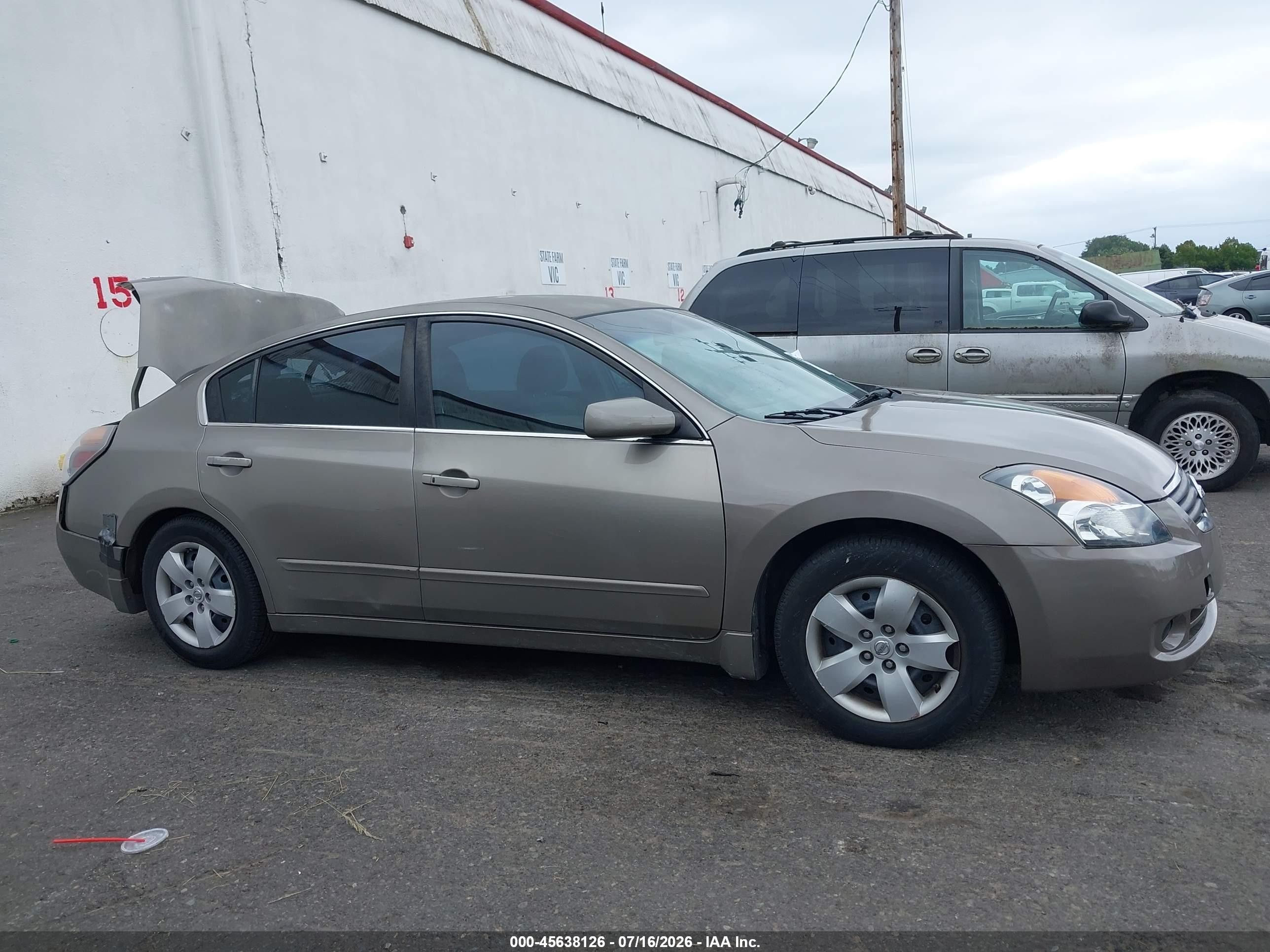 2007 Nissan Altima 2.5 S Gray vin: 1N4AL21E07N402833
