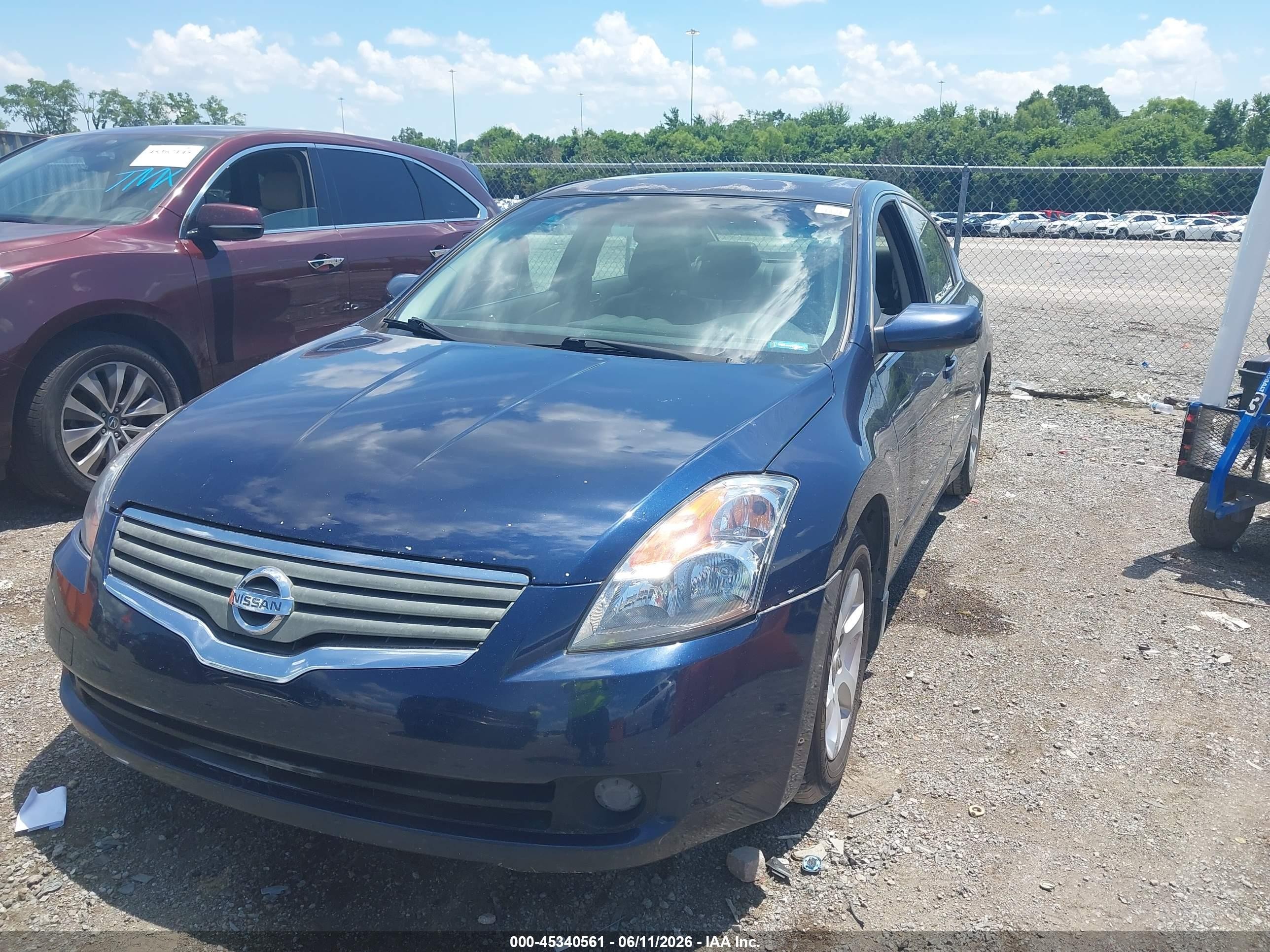 2007 Nissan Altima 2.5 S Blue vin: 1N4AL21E07N410690