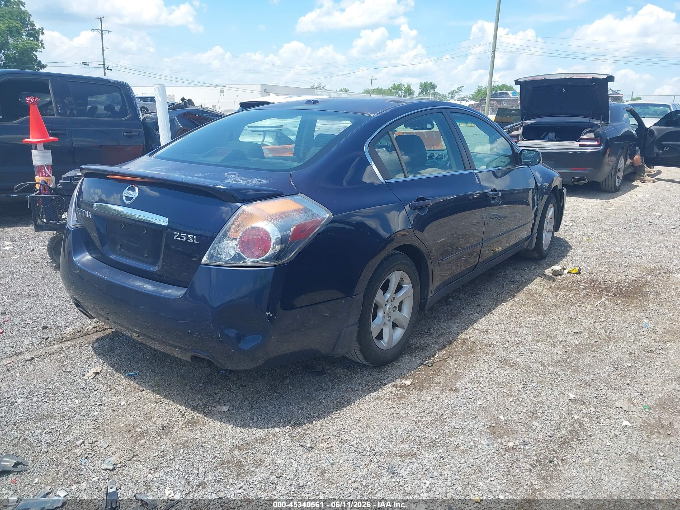 2007 Nissan Altima 2.5 S Blue vin: 1N4AL21E07N410690